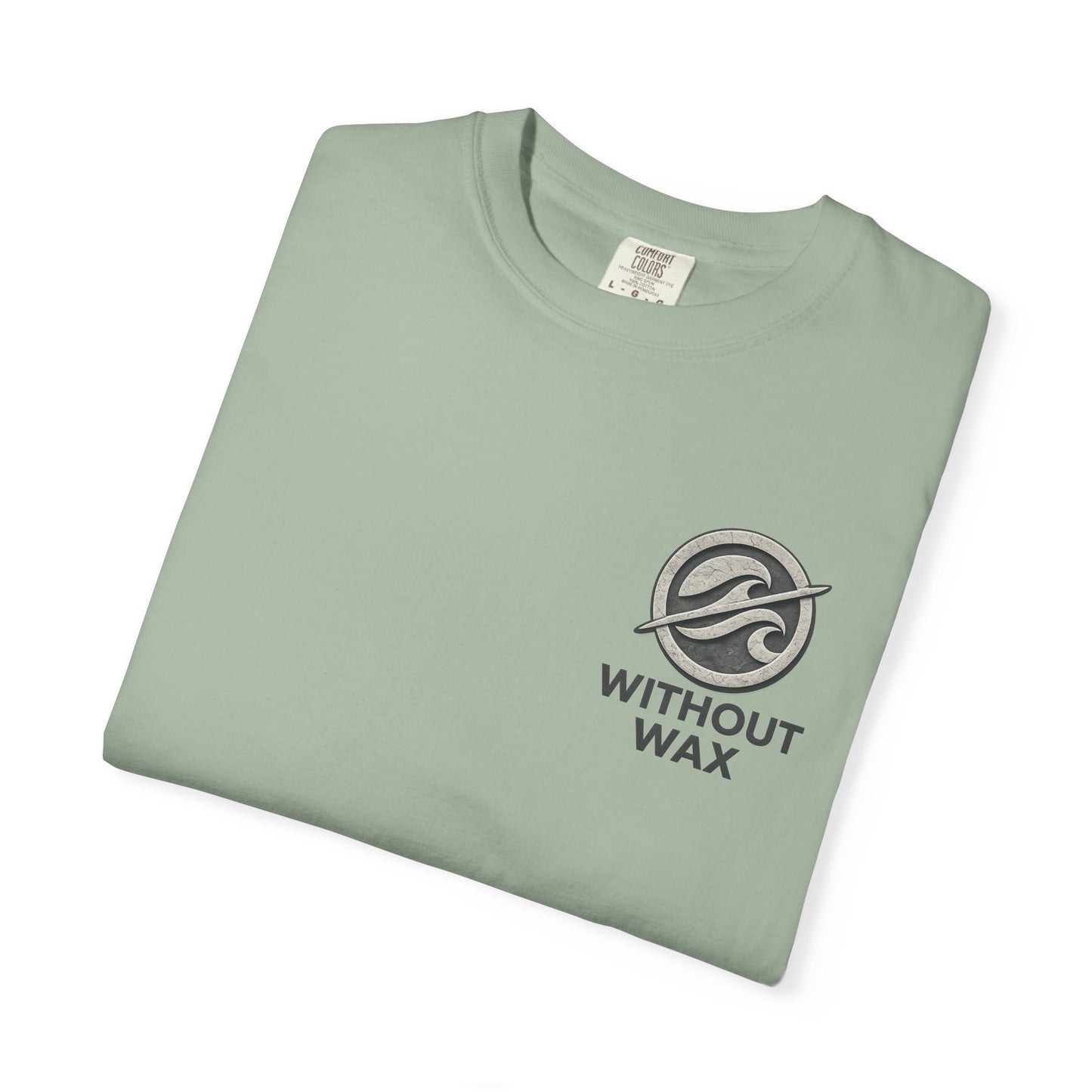 Without Wax Surf Logo T-Shirt – Coastal Wave Badge Graphic Tee | Vintage Streetwear Shirt