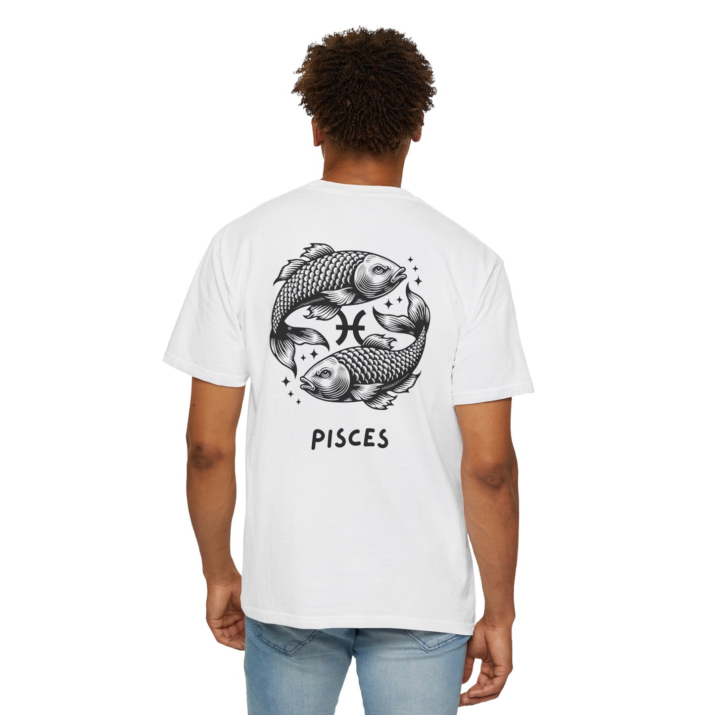 Pisces Zodiac T-Shirt – Pisces Fish Astrology Graphic Tee | Celestial Star Sign Shirt