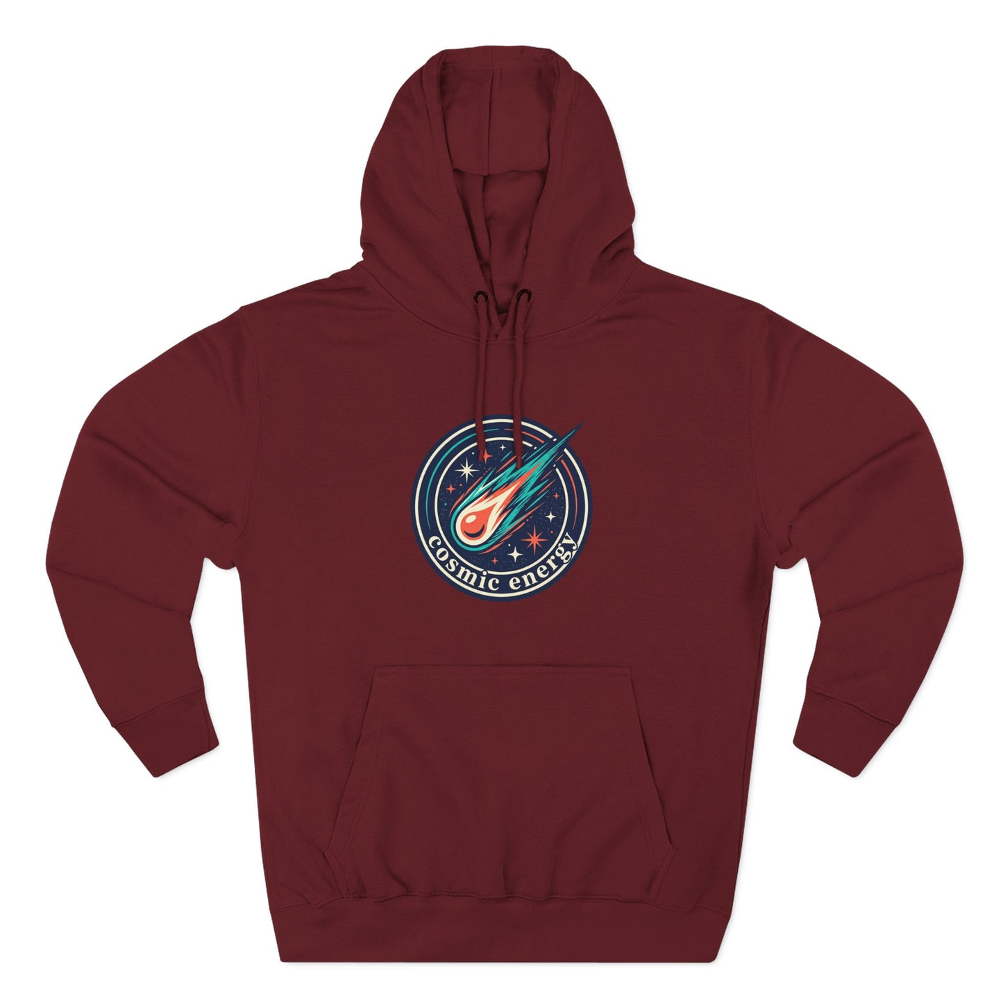 Cosmic Energy Hoodie – Meteor & Shooting Star Graphic Hoodie | Space Aesthetic, Celestial Streetwear, Unisex Hoodie