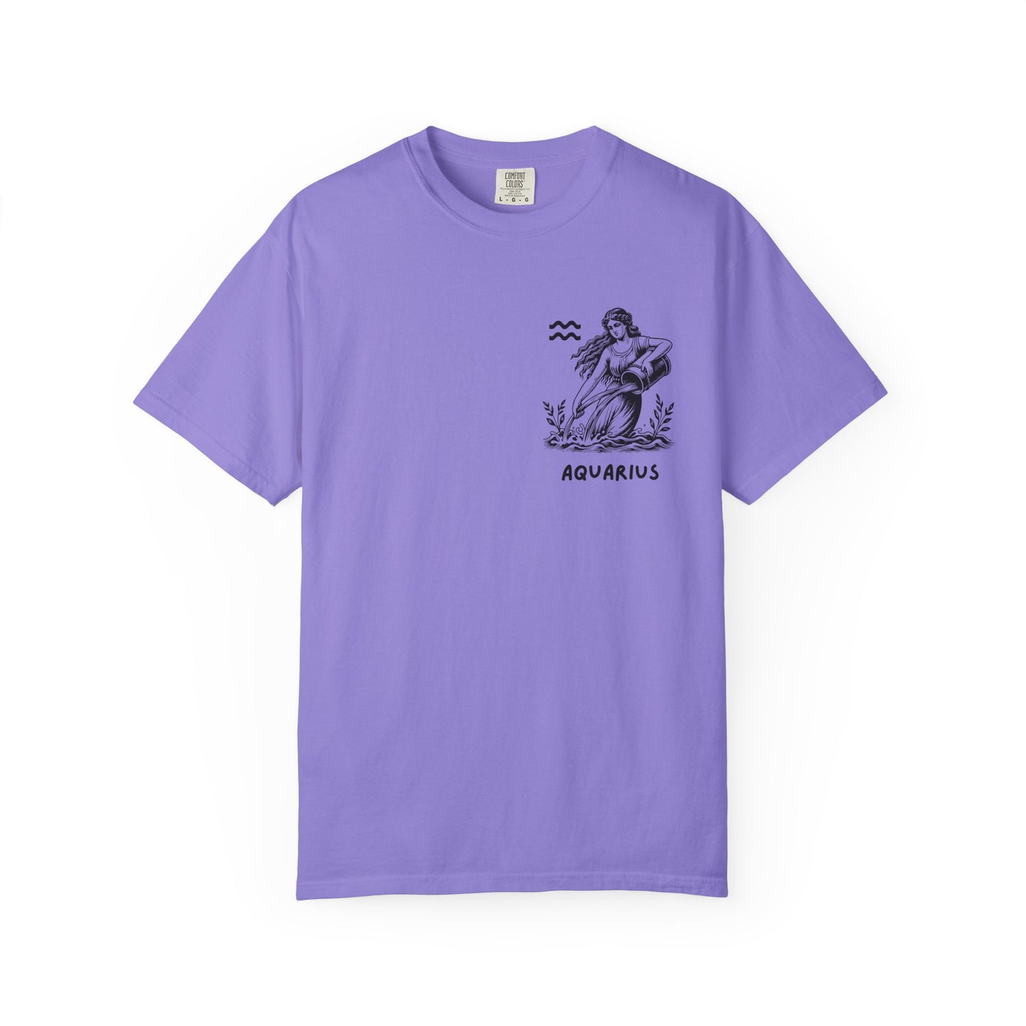 Aquarius Zodiac T-Shirt – Vintage Water Bearer Astrology Tee | Celestial Star Sign Shirt