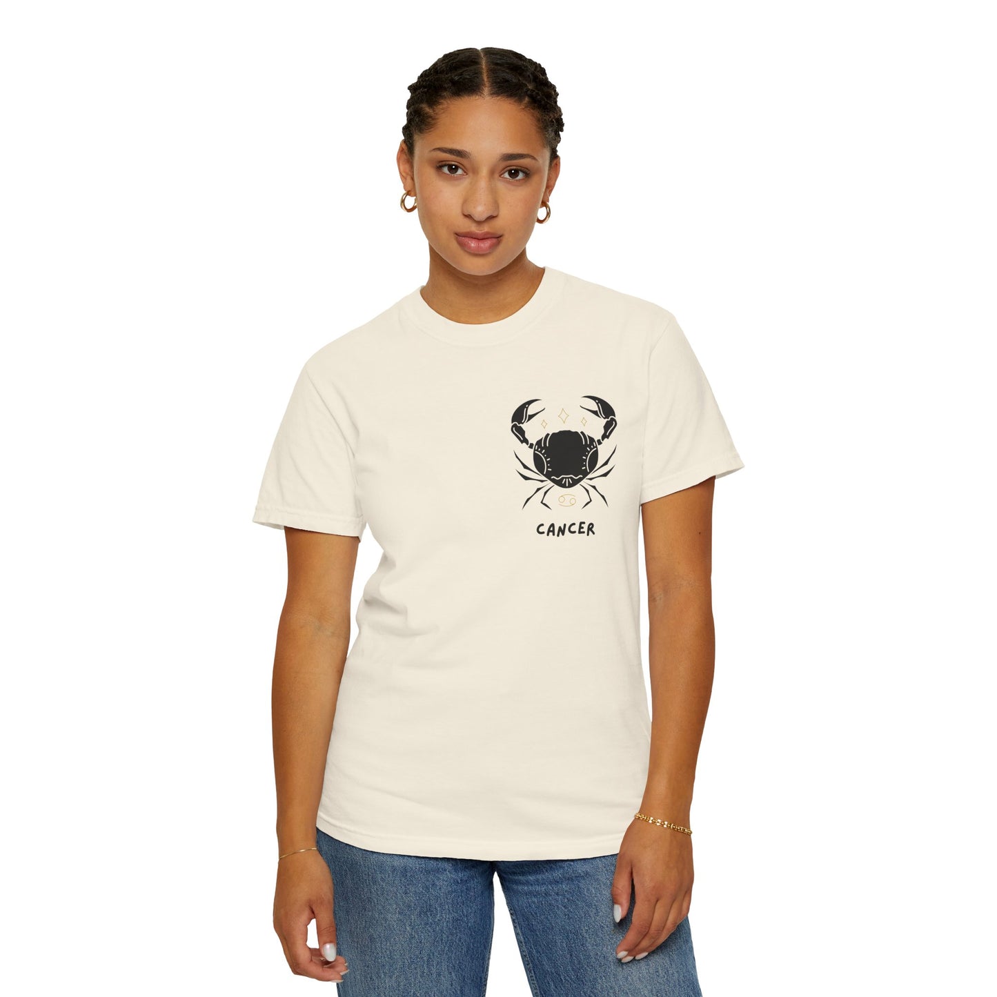 Cancer Zodiac T-Shirt – Crab Astrology Tee | Minimal Celestial Star Sign Shirt