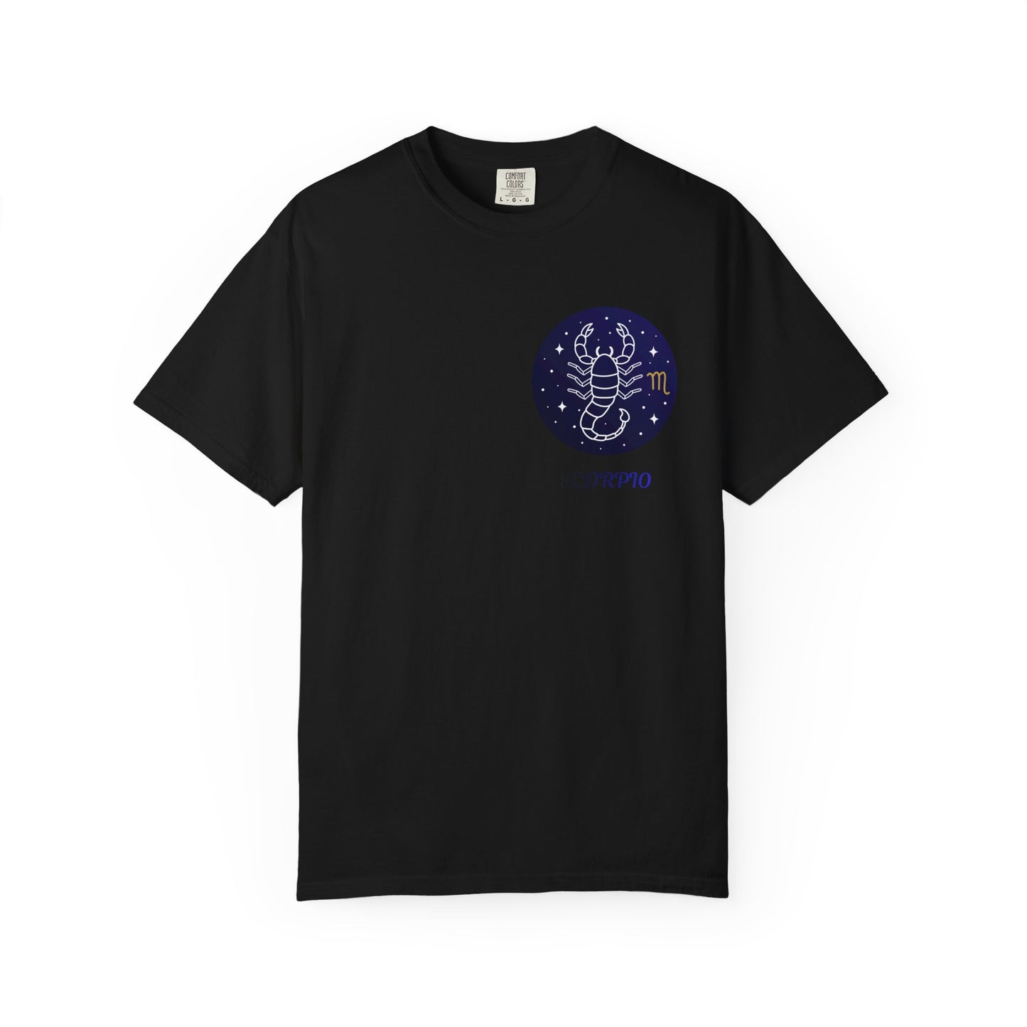 Scorpio Unisex Garment-Dyed T-Shirt – Zodiac Astrology Graphic Tee | Vintage Celestial Star Sign Shirt