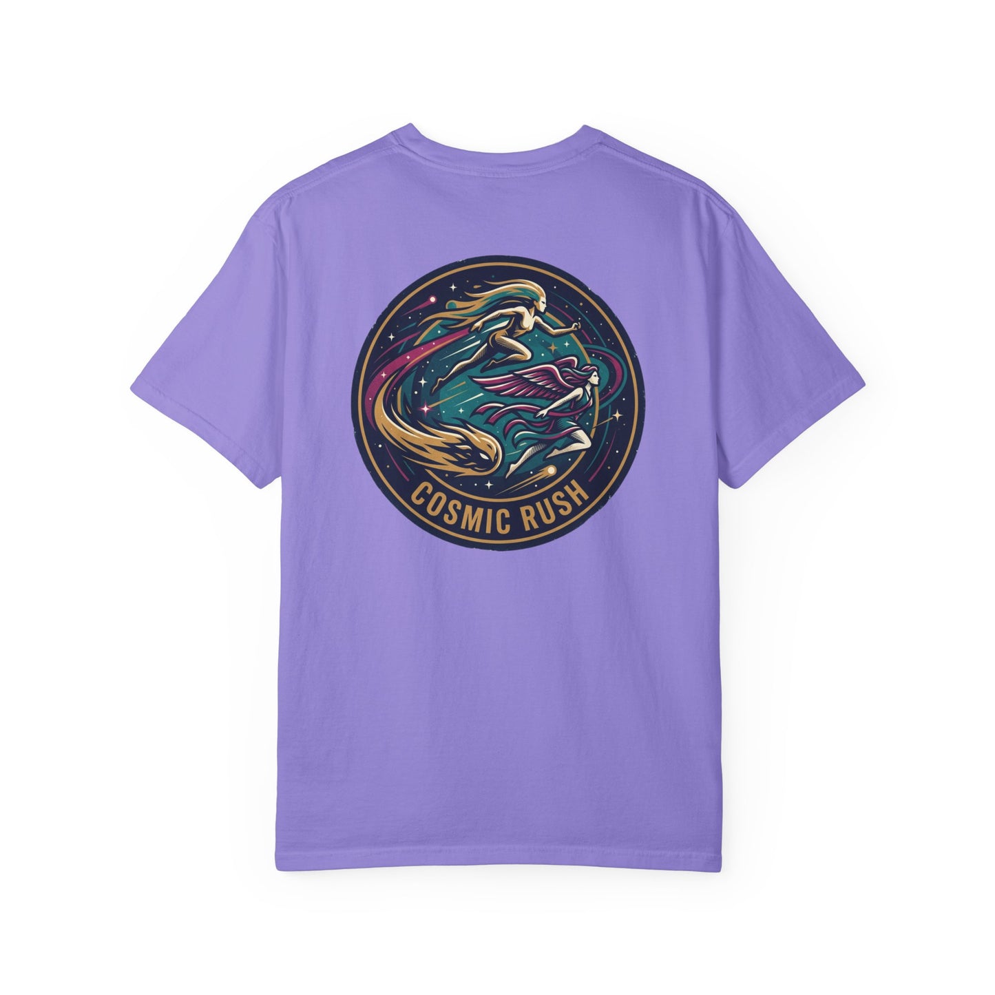 Cosmic Rush Skate T-Shirt – Retro Space Surf Graphic Tee | Vintage Cosmic Wave Shirt, Unisex Casual Tee