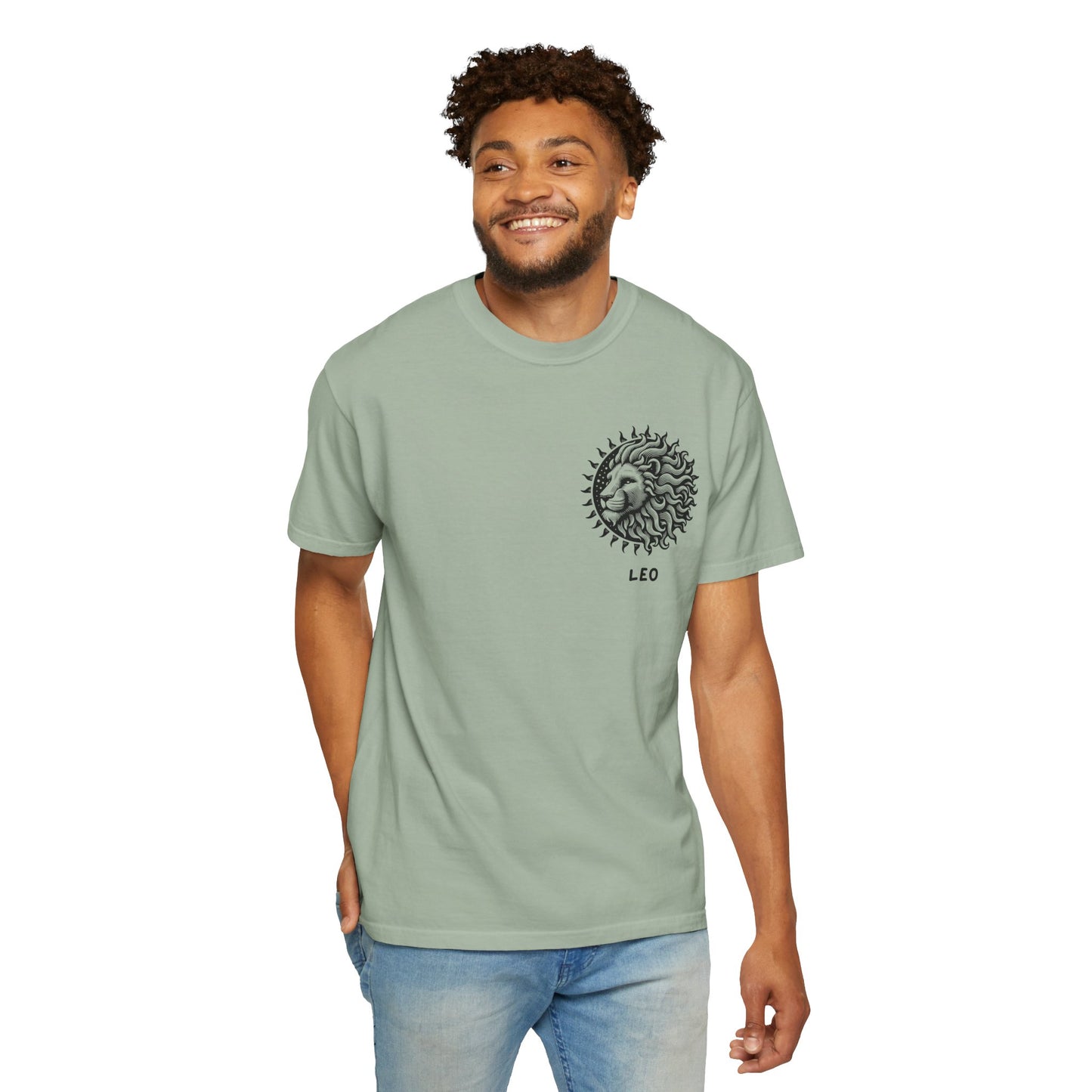 Leo Sun Lion T-Shirt – Zodiac Astrology Graphic Tee | Vintage Celestial Star Sign Shirt