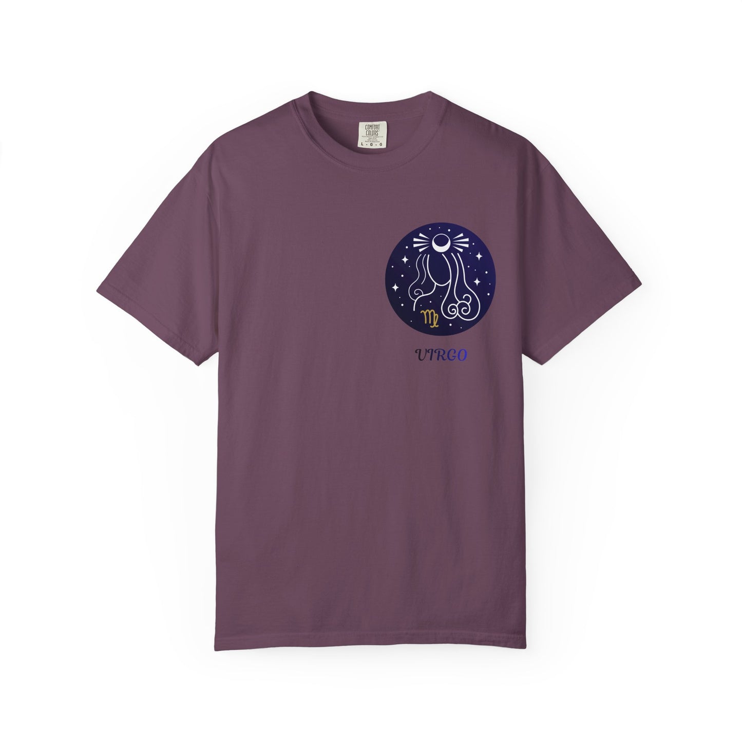 Virgo Zodiac T-Shirt – Celestial Virgo Moon Graphic Tee | Minimal Astrology Shirt