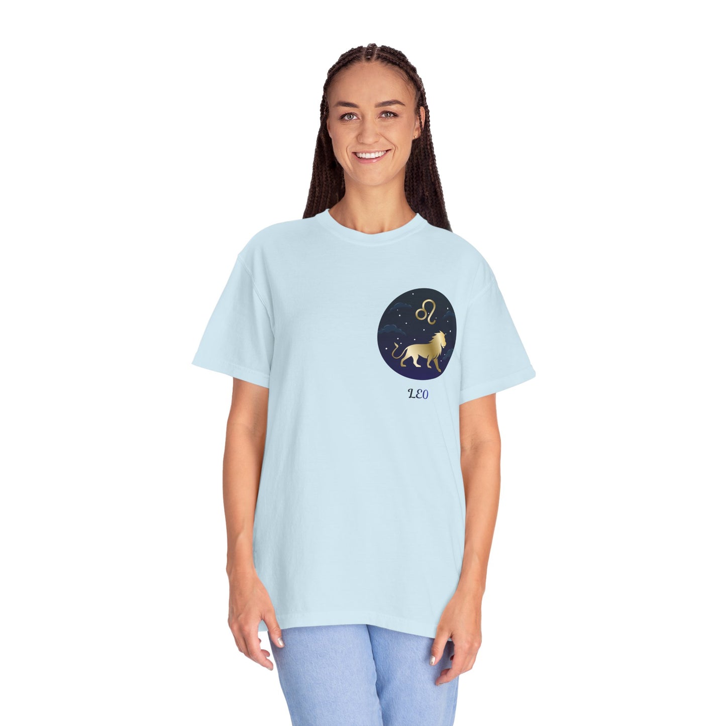 Leo Zodiac T-Shirt – Gold Lion Constellation Graphic Tee | Celestial Astrology Shirt