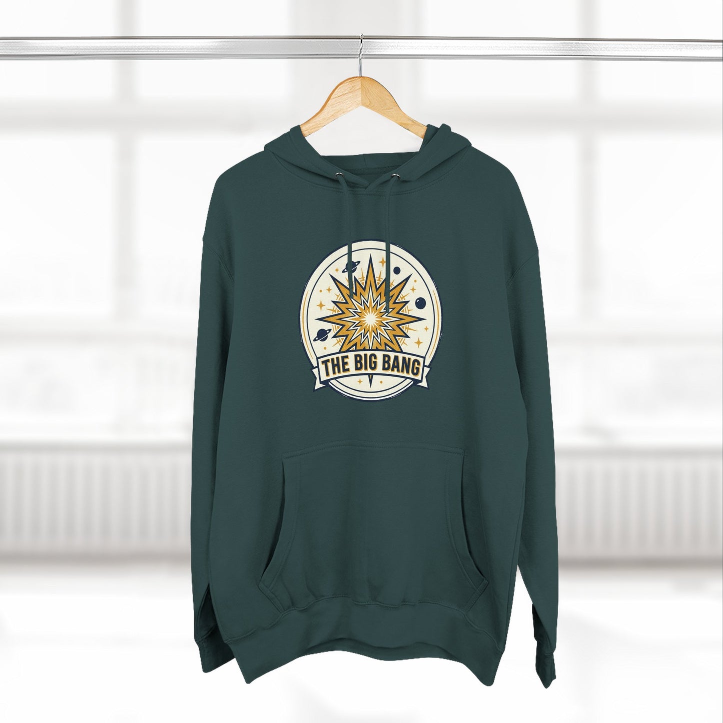 Big Bang Hoodie – Retro Starburst Universe Graphic Hoodie | Astronomy Science Hoodie, Cosmic Streetwear, Unisex Hoodie