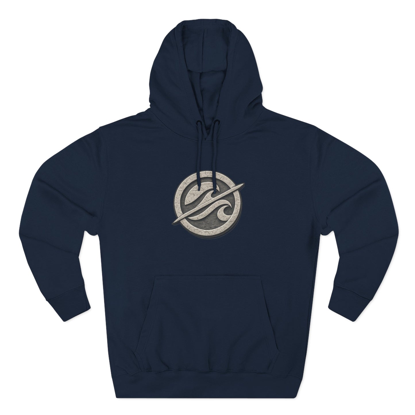 Without Wax Hoodie – Surf-Inspired Wave Logo Pullover | Vintage Coastal Streetwear Hoodie
