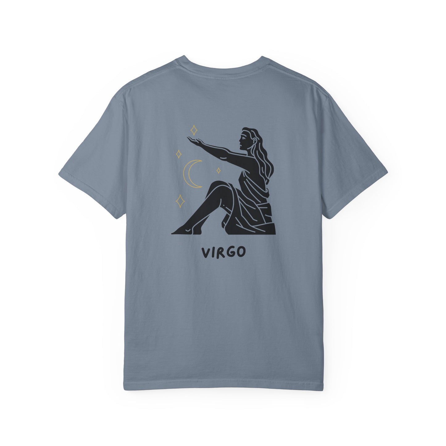 Virgo Zodiac T-Shirt – Minimalist Astrology Tee | Celestial Star Sign Graphic Shirt