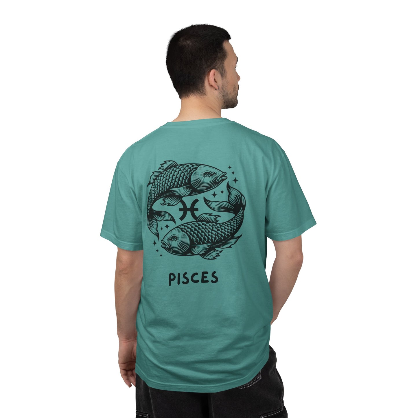 Pisces Zodiac T-Shirt – Pisces Fish Astrology Graphic Tee | Celestial Star Sign Shirt
