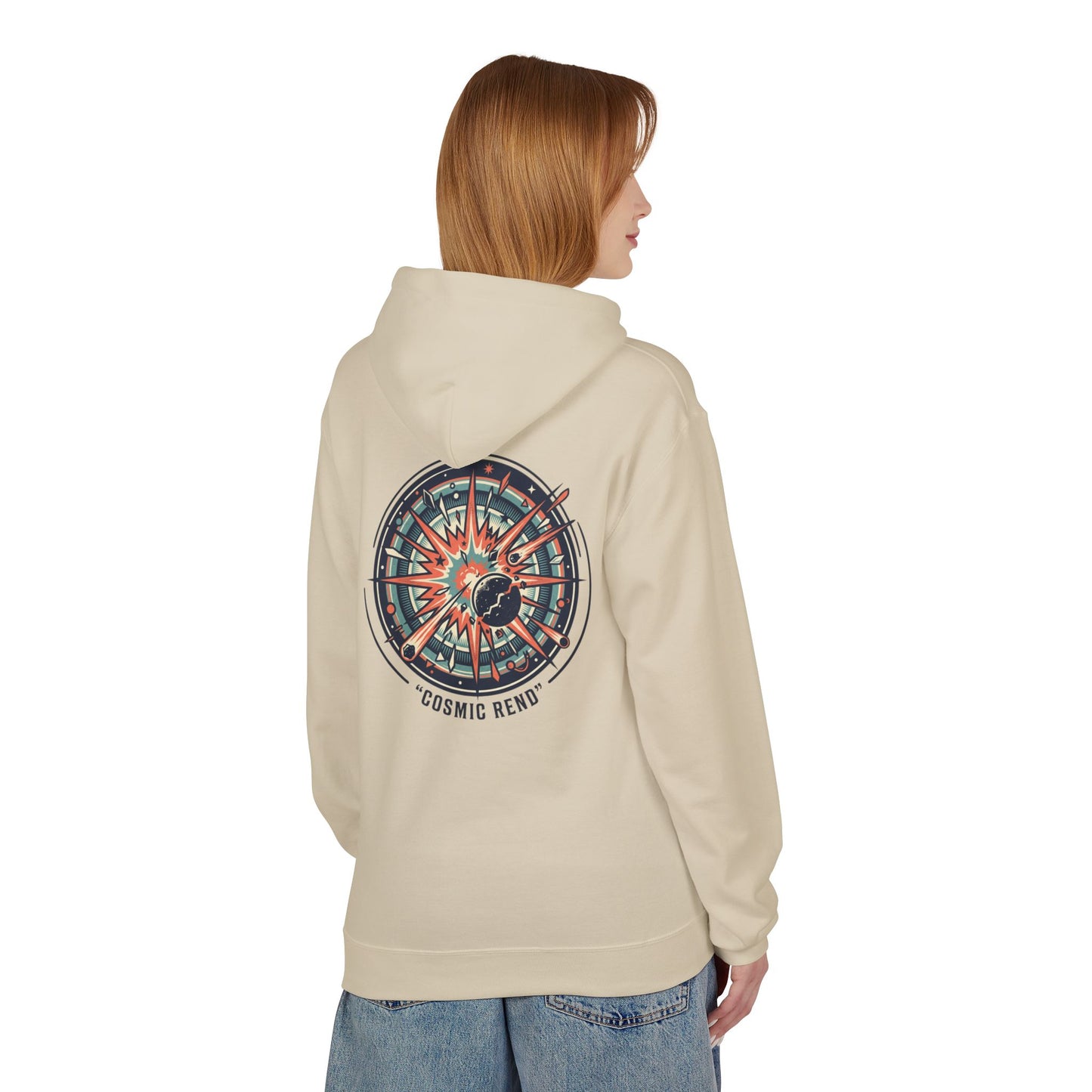 Cosmic Compass Hoodie – Retro Space Navigation Graphic Hoodie | Celestial Streetwear, Vintage Space Aesthetic, Unisex Hoodie