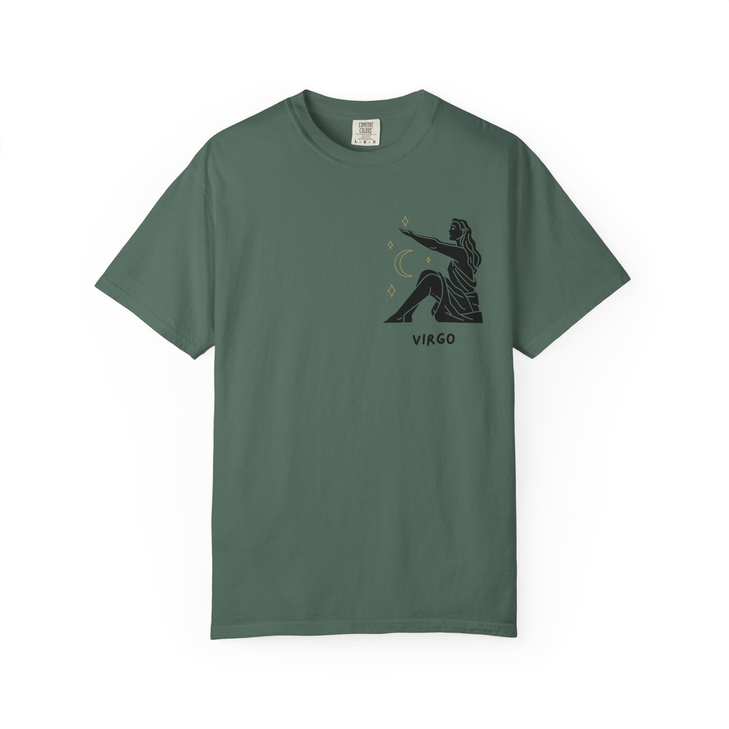Virgo Zodiac T-Shirt – Minimalist Astrology Tee | Celestial Star Sign Graphic Shirt