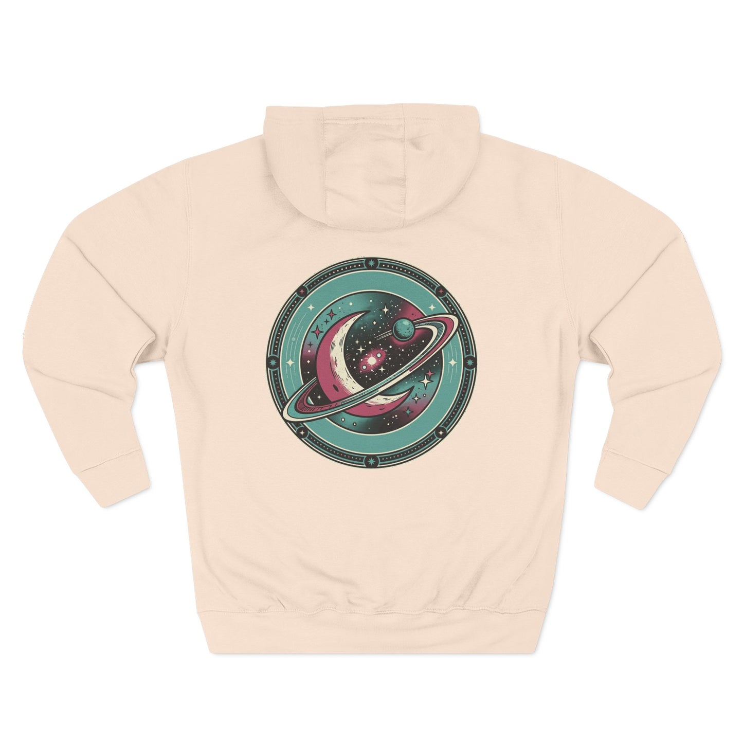 Saturn Planet Hoodie – Retro Space Ring Graphic Hoodie | Minimal Cosmic Aesthetic, Astronomy Hoodie, Unisex Hoodie