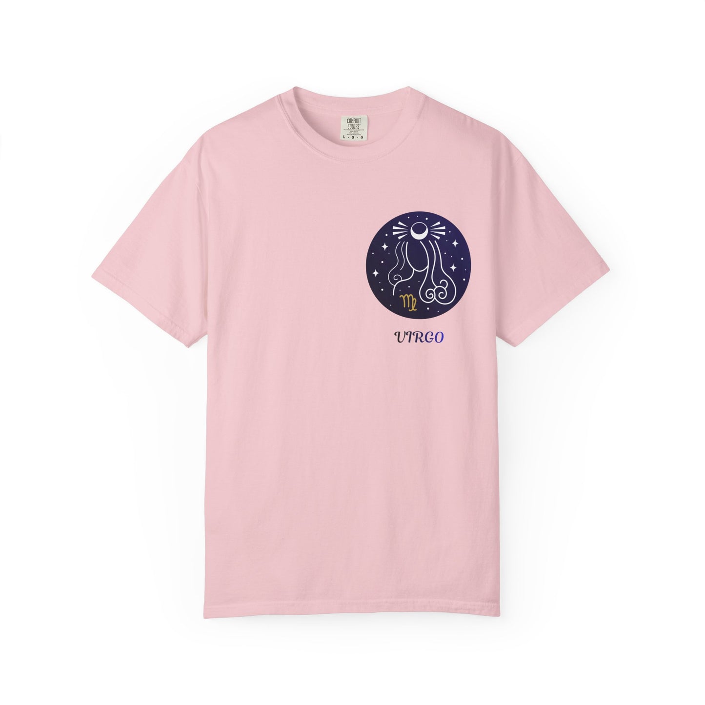 Virgo Zodiac T-Shirt – Celestial Virgo Moon Graphic Tee | Minimal Astrology Shirt