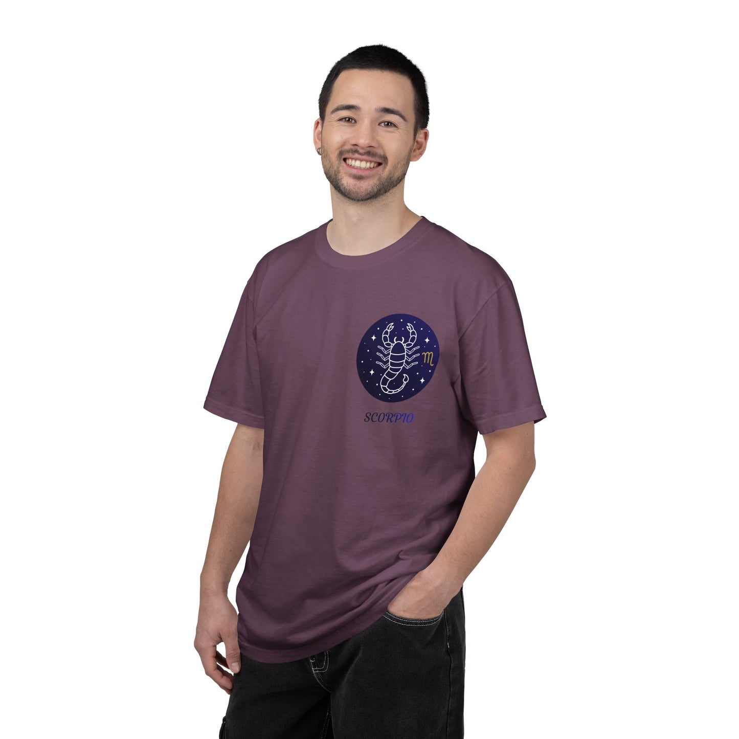 Scorpio Unisex Garment-Dyed T-Shirt – Zodiac Astrology Graphic Tee | Vintage Celestial Star Sign Shirt