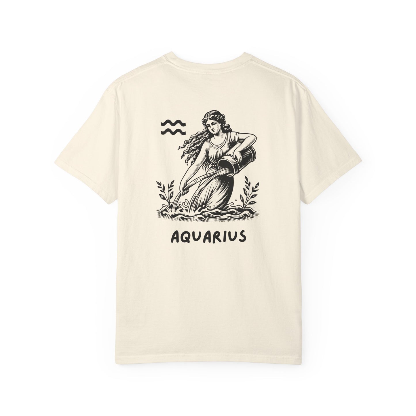 Aquarius Zodiac T-Shirt – Vintage Water Bearer Astrology Tee | Celestial Star Sign Shirt