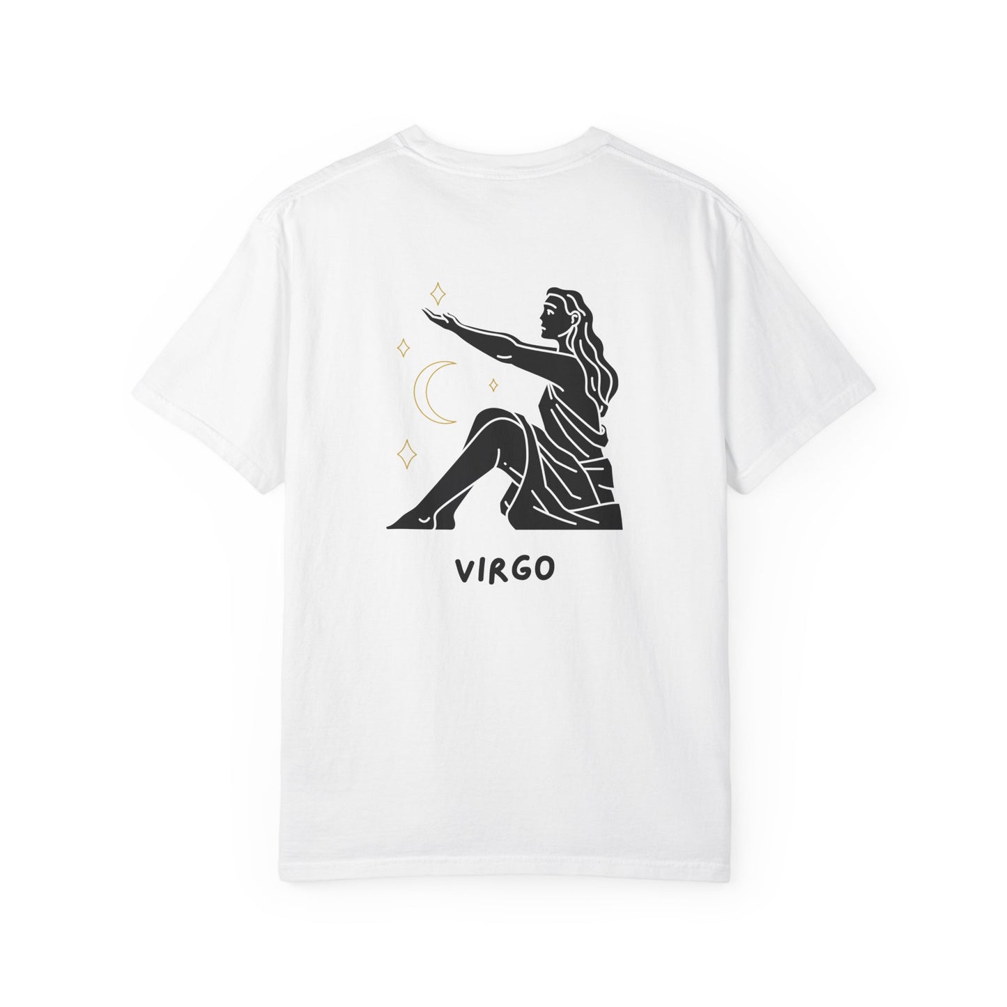 Virgo Zodiac T-Shirt – Minimalist Astrology Tee | Celestial Star Sign Graphic Shirt