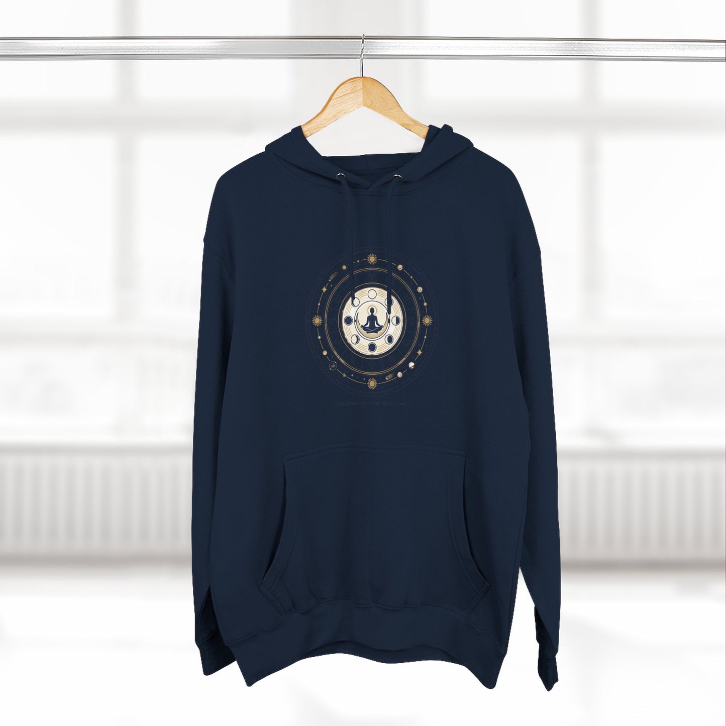 Zodiac Meditation Hoodie – Celestial Birth Chart Mandala Hoodie | Spiritual Astrology Sweatshirt, Unisex Hoodie