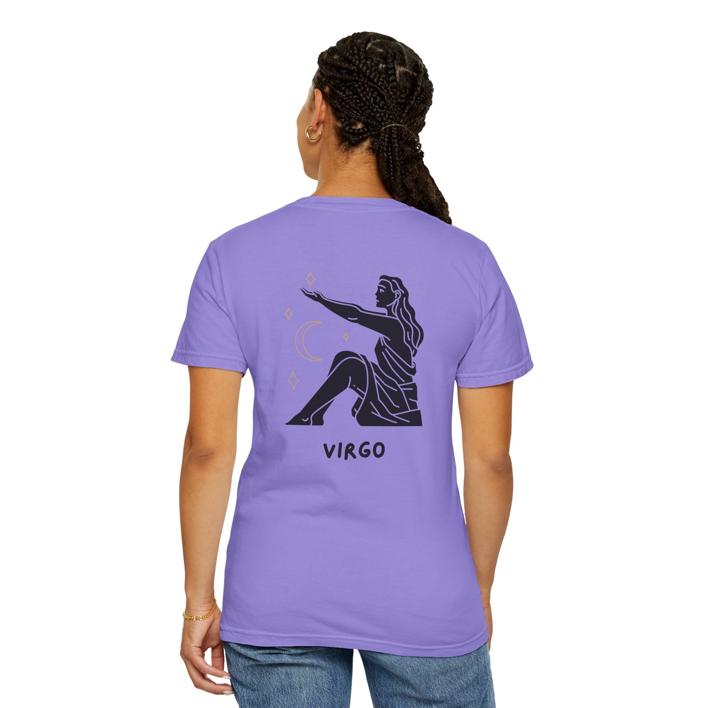 Virgo Zodiac T-Shirt – Minimalist Astrology Tee | Celestial Star Sign Graphic Shirt