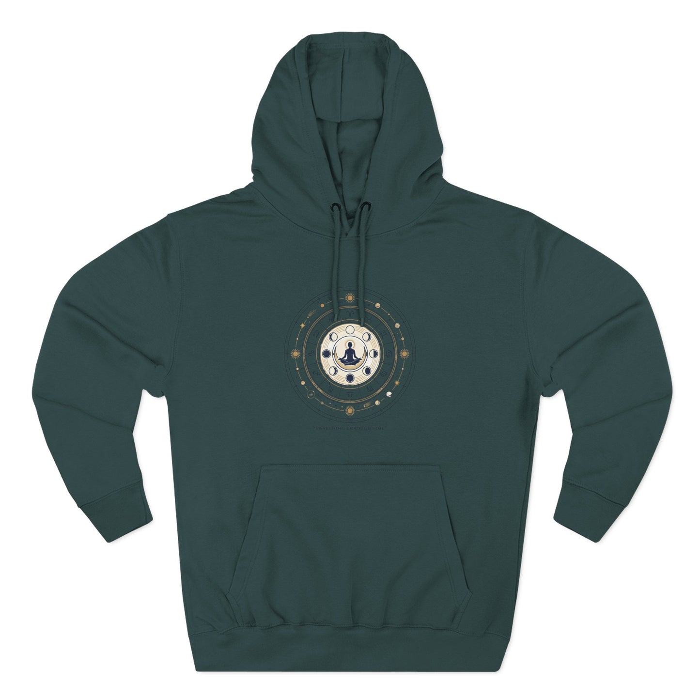 Zodiac Meditation Hoodie – Celestial Birth Chart Mandala Hoodie | Spiritual Astrology Sweatshirt, Unisex Hoodie
