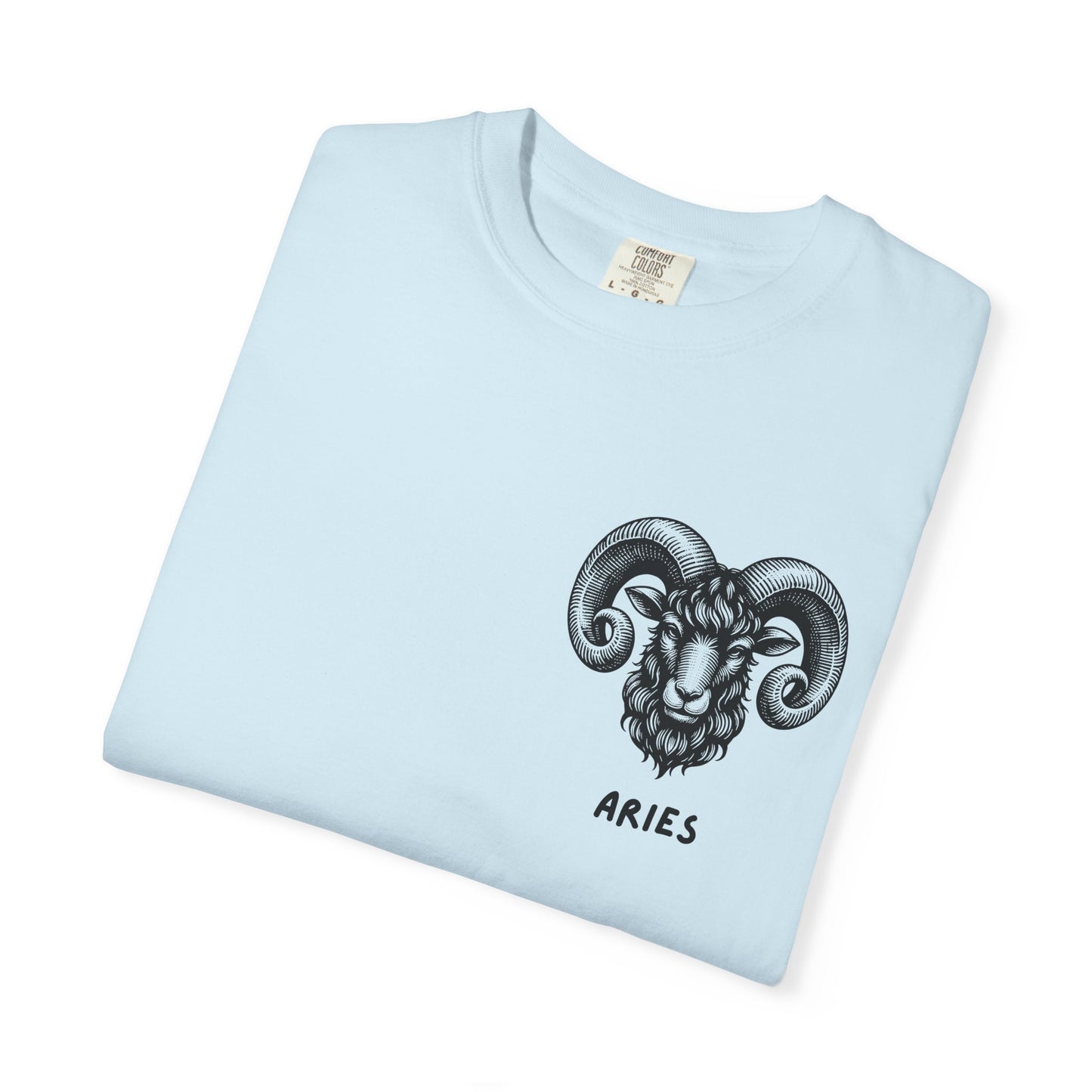 Aries Zodiac T-Shirt – Aries Ram Astrology Graphic Tee | Vintage Star Sign Shirt, Unisex Tee