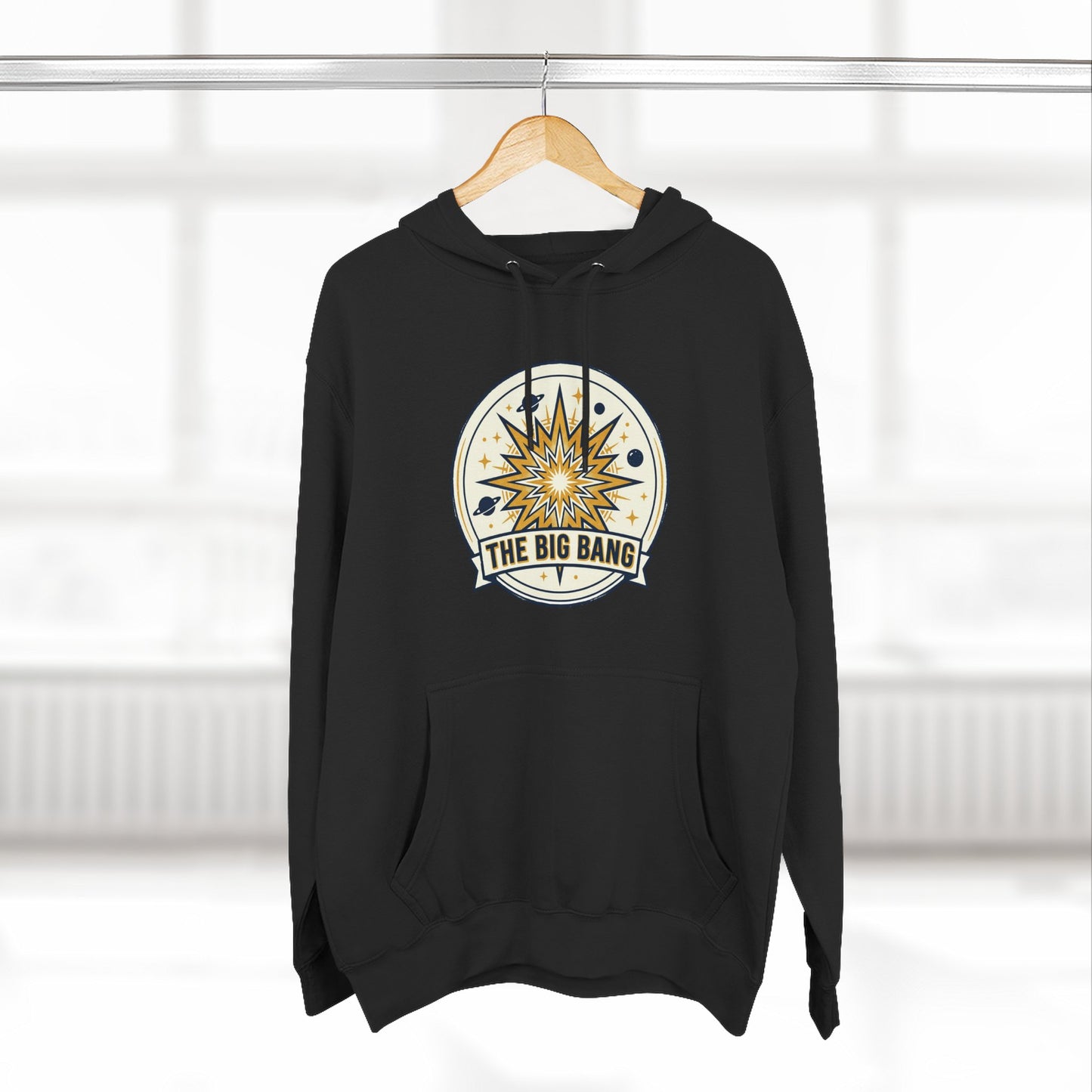 Big Bang Hoodie – Retro Starburst Universe Graphic Hoodie | Astronomy Science Hoodie, Cosmic Streetwear, Unisex Hoodie