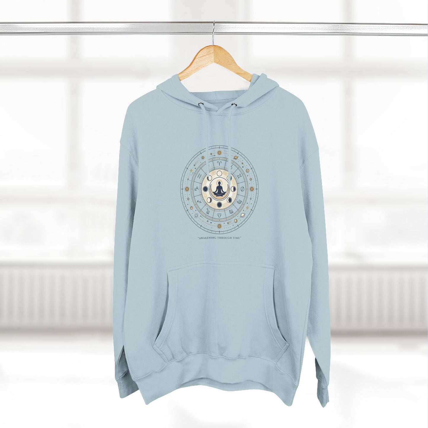 Zodiac Meditation Hoodie – Celestial Birth Chart Mandala Hoodie | Spiritual Astrology Sweatshirt, Unisex Hoodie