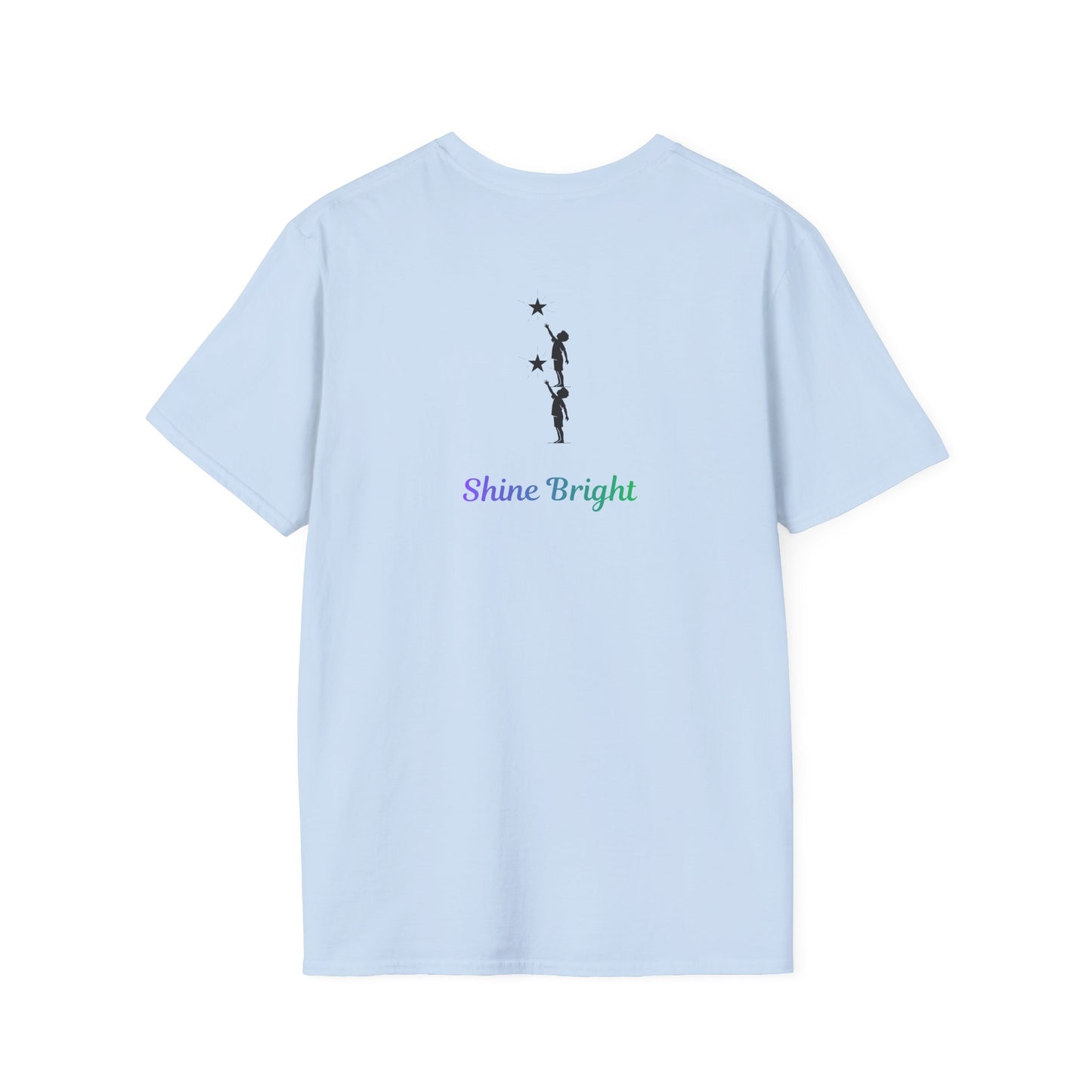 Shine Bright T-Shirt – Inspirational Star Graphic Tee | Minimal Positive Message Shirt
