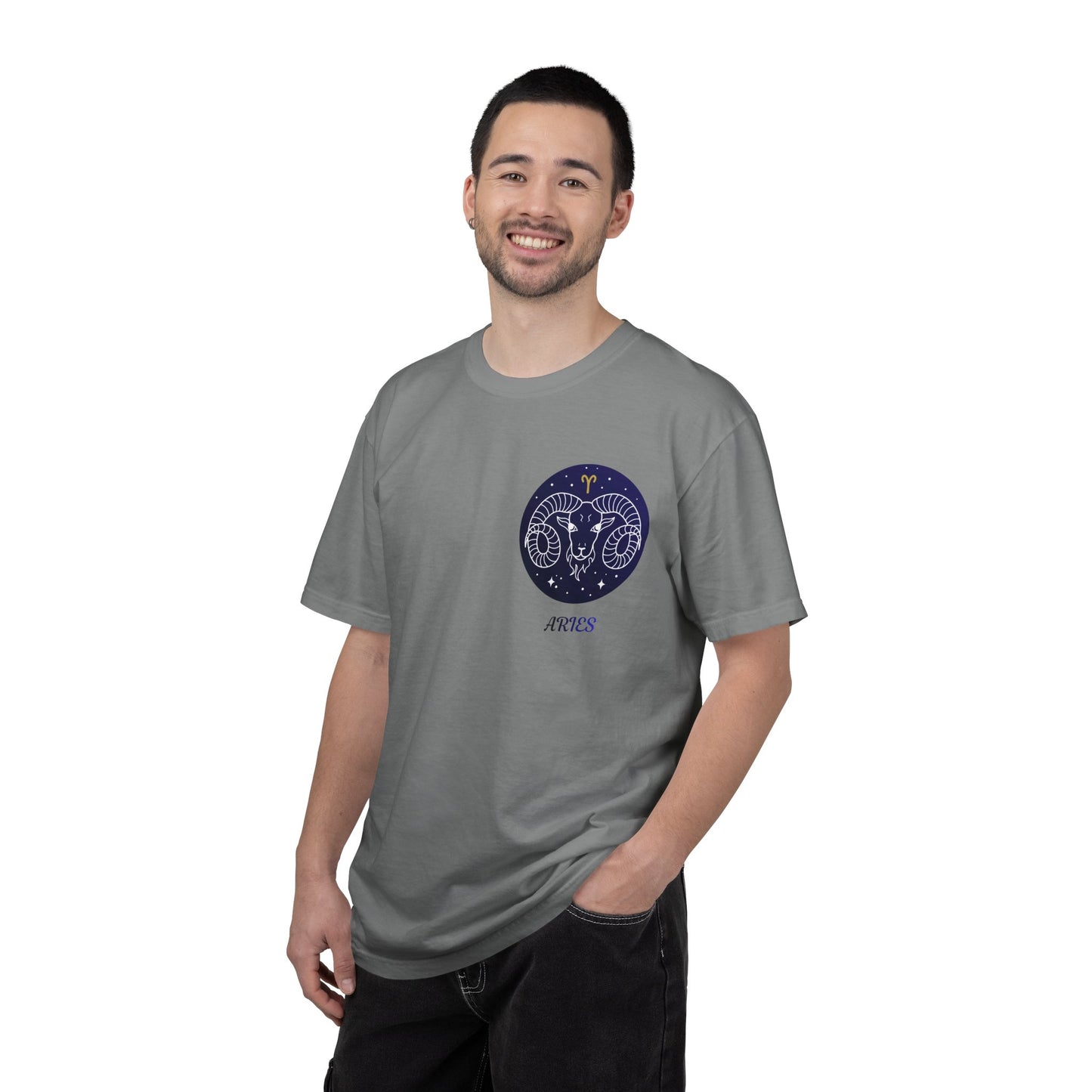Aries Zodiac Ram T-Shirt – Constellation Astrology Graphic Tee | Minimal Celestial Shirt