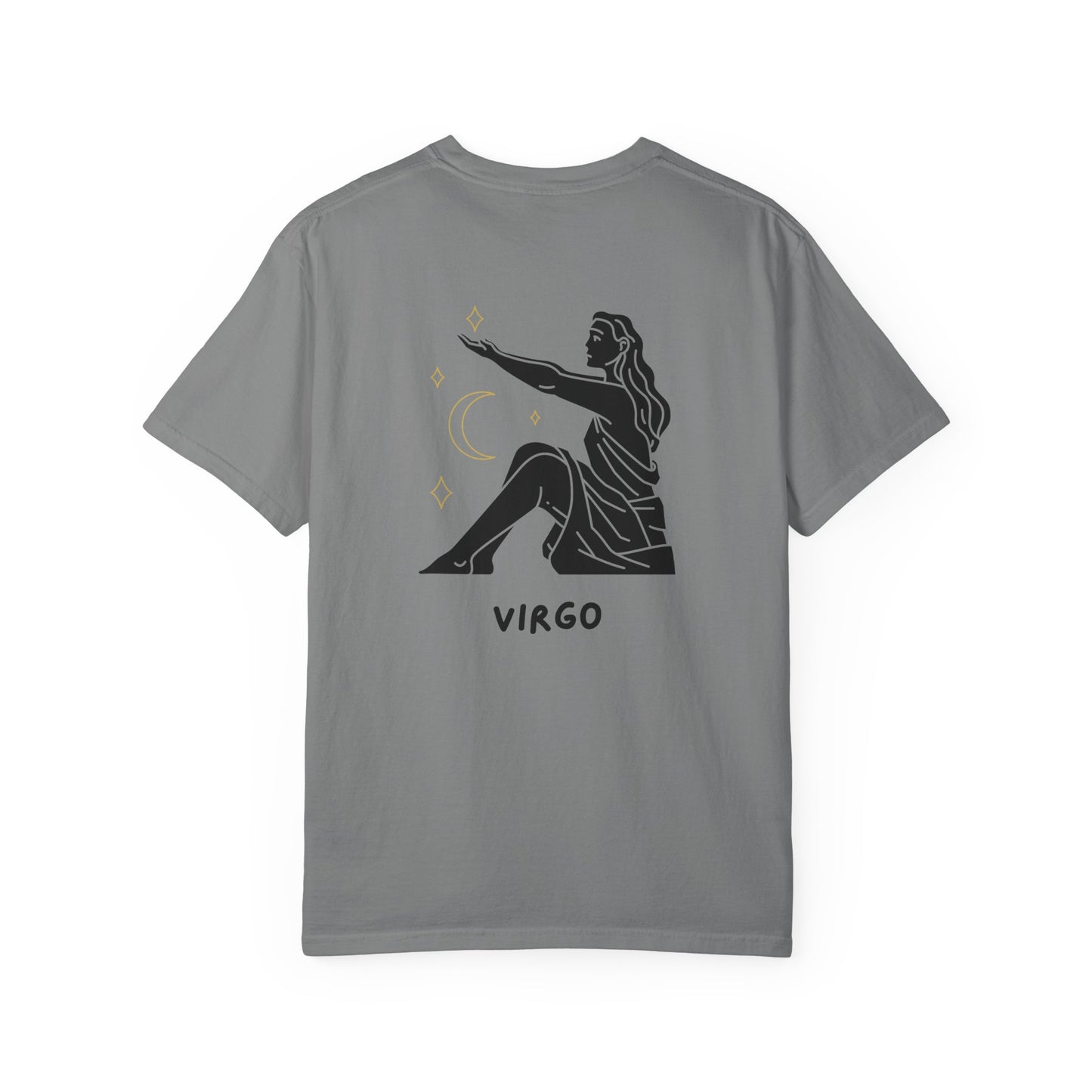 Virgo Zodiac T-Shirt – Minimalist Astrology Tee | Celestial Star Sign Graphic Shirt