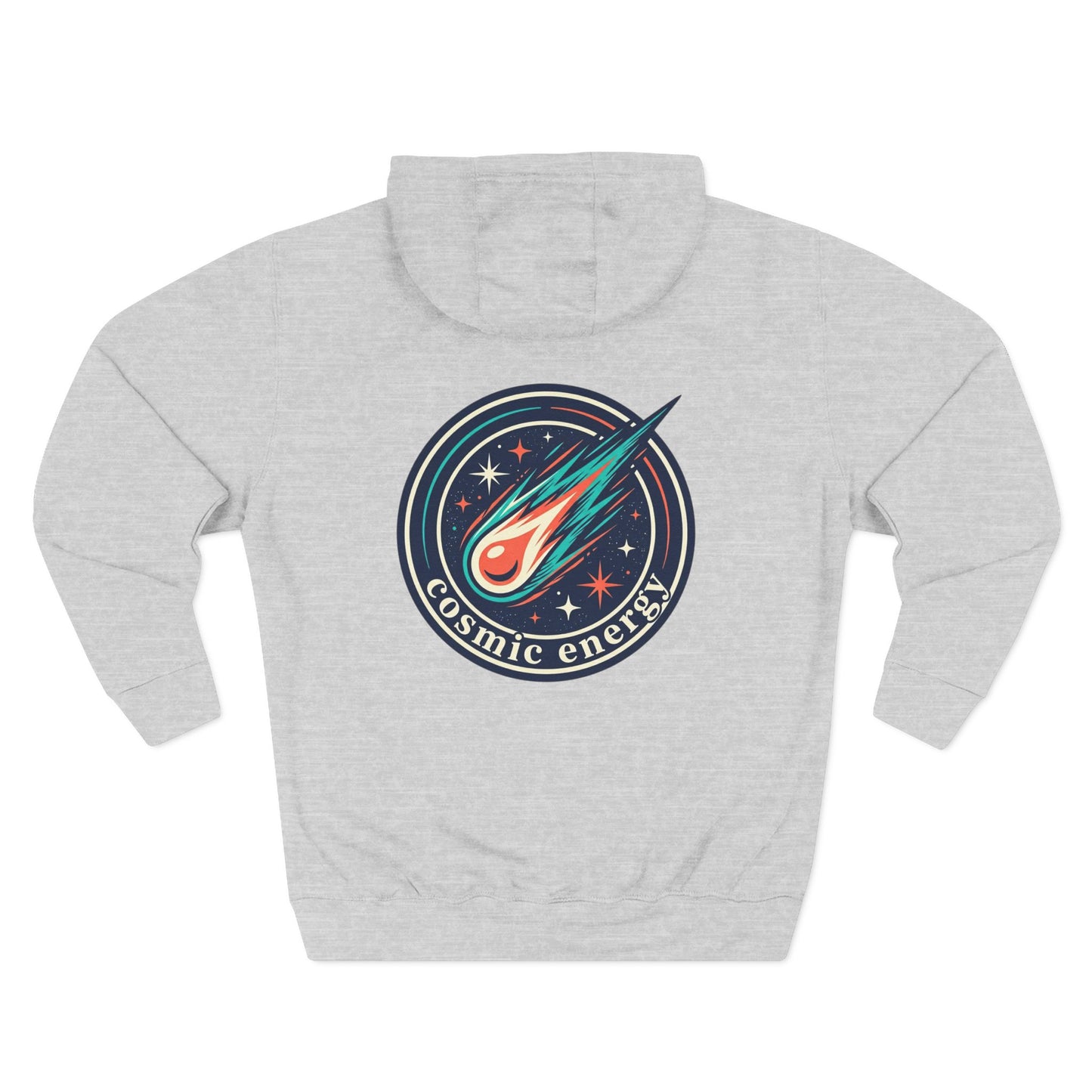 Cosmic Energy Hoodie – Meteor & Shooting Star Graphic Hoodie | Space Aesthetic, Celestial Streetwear, Unisex Hoodie