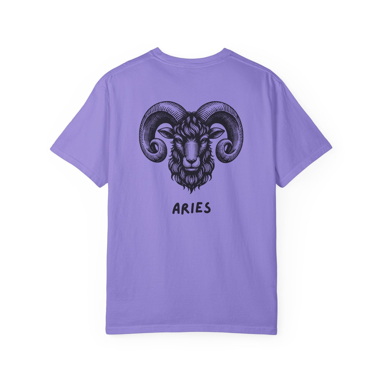 Aries Zodiac T-Shirt – Aries Ram Astrology Graphic Tee | Vintage Star Sign Shirt, Unisex Tee
