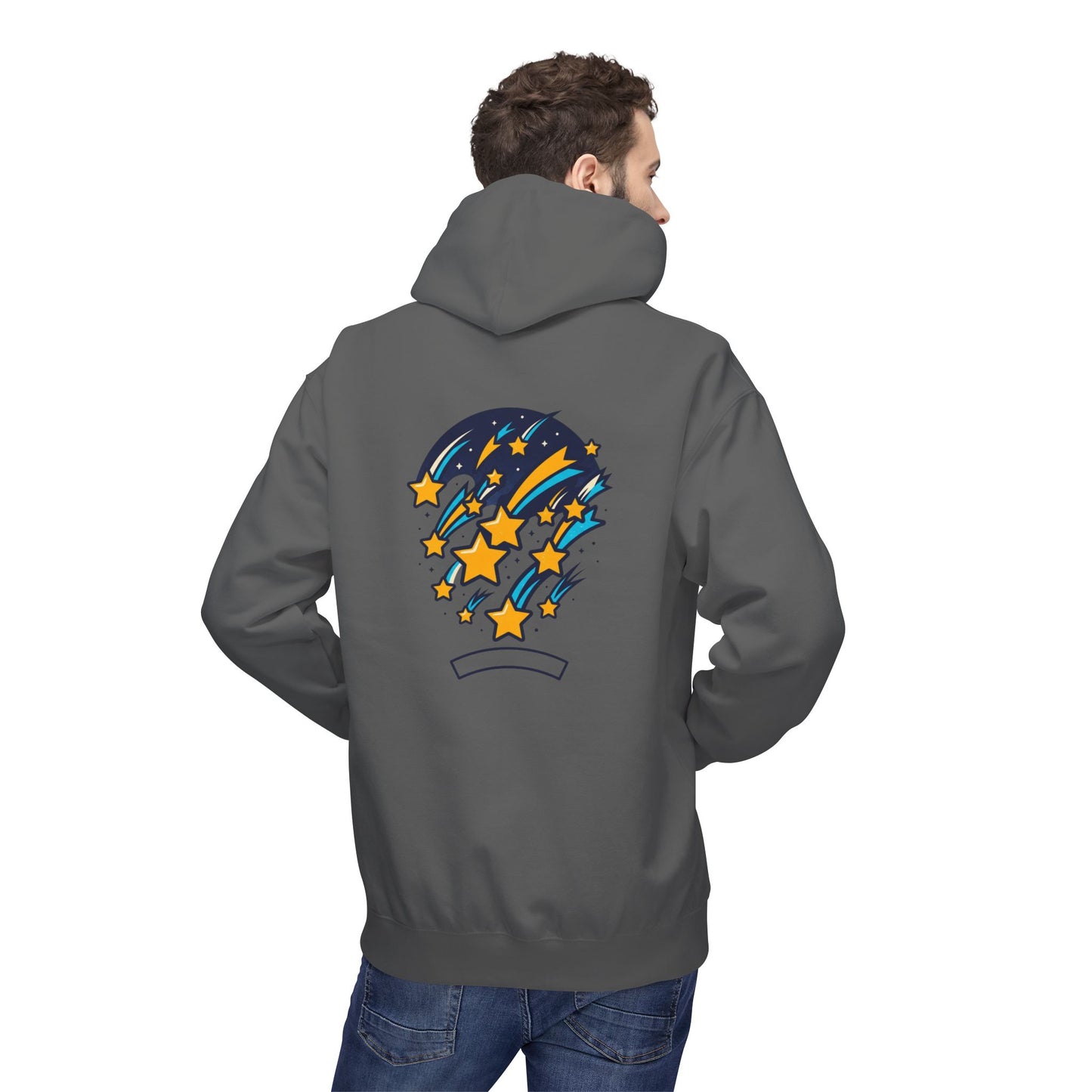Starfall Hoodie – Shooting Stars Graphic Hoodie | Celestial Aesthetic, Cosmic Streetwear, Unisex Pullover