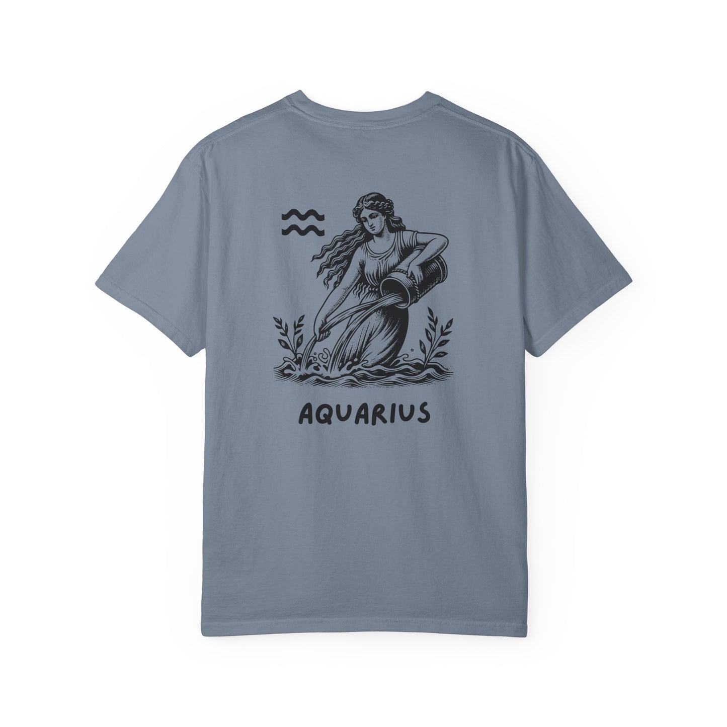 Aquarius Zodiac T-Shirt – Vintage Water Bearer Astrology Tee | Celestial Star Sign Shirt