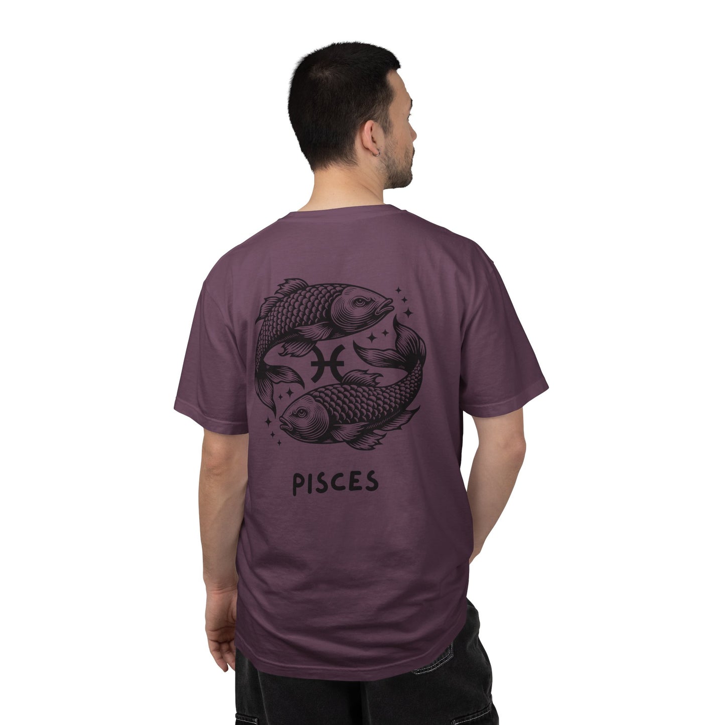 Pisces Zodiac T-Shirt – Pisces Fish Astrology Graphic Tee | Celestial Star Sign Shirt