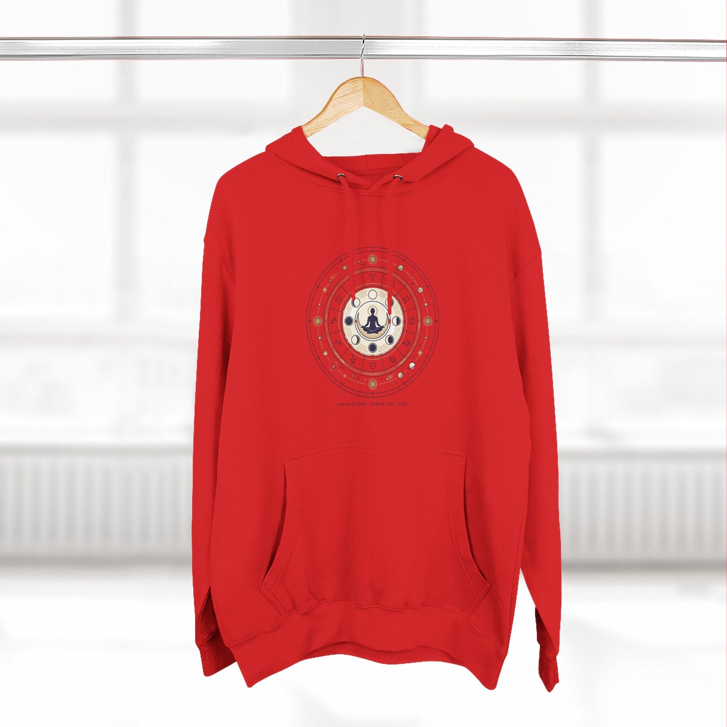 Zodiac Meditation Hoodie – Celestial Birth Chart Mandala Hoodie | Spiritual Astrology Sweatshirt, Unisex Hoodie