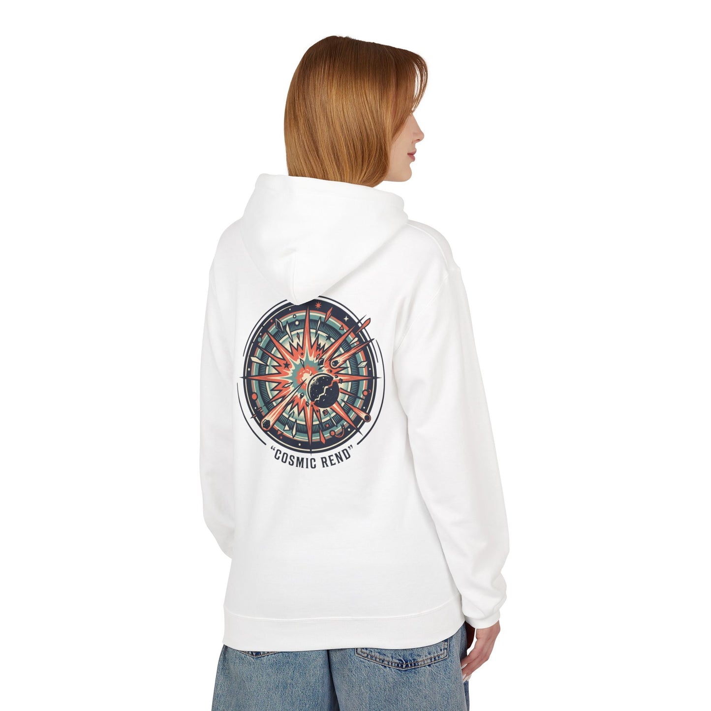 Cosmic Compass Hoodie – Retro Space Navigation Graphic Hoodie | Celestial Streetwear, Vintage Space Aesthetic, Unisex Hoodie