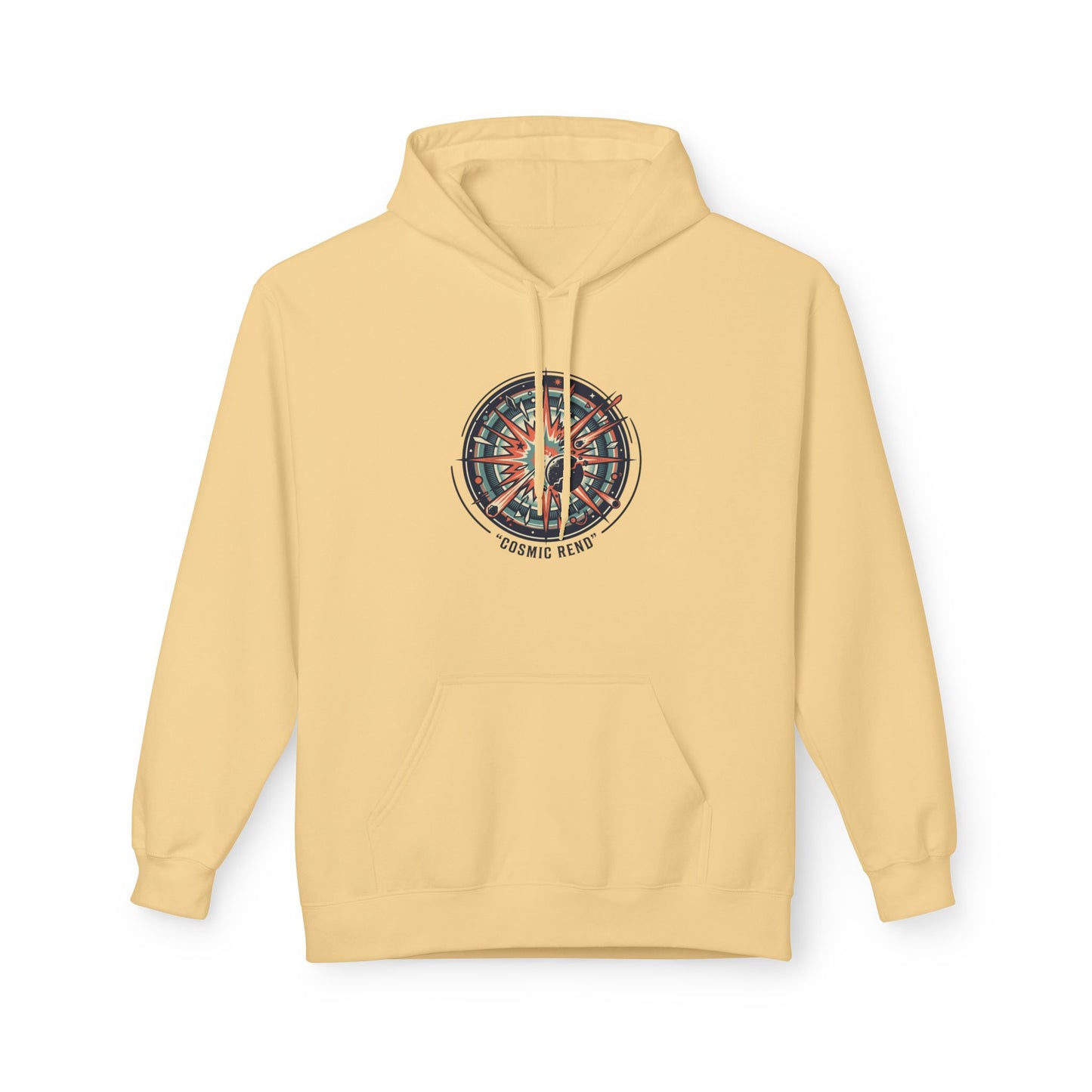 Cosmic Compass Hoodie – Retro Space Navigation Graphic Hoodie | Celestial Streetwear, Vintage Space Aesthetic, Unisex Hoodie