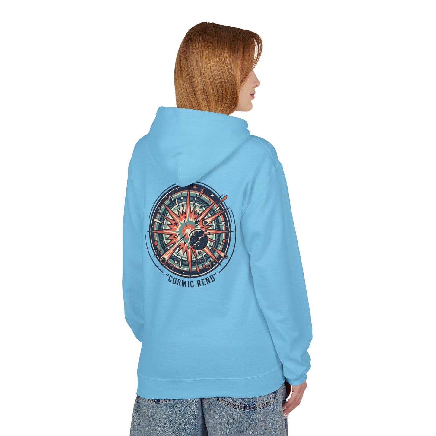 Cosmic Compass Hoodie – Retro Space Navigation Graphic Hoodie | Celestial Streetwear, Vintage Space Aesthetic, Unisex Hoodie