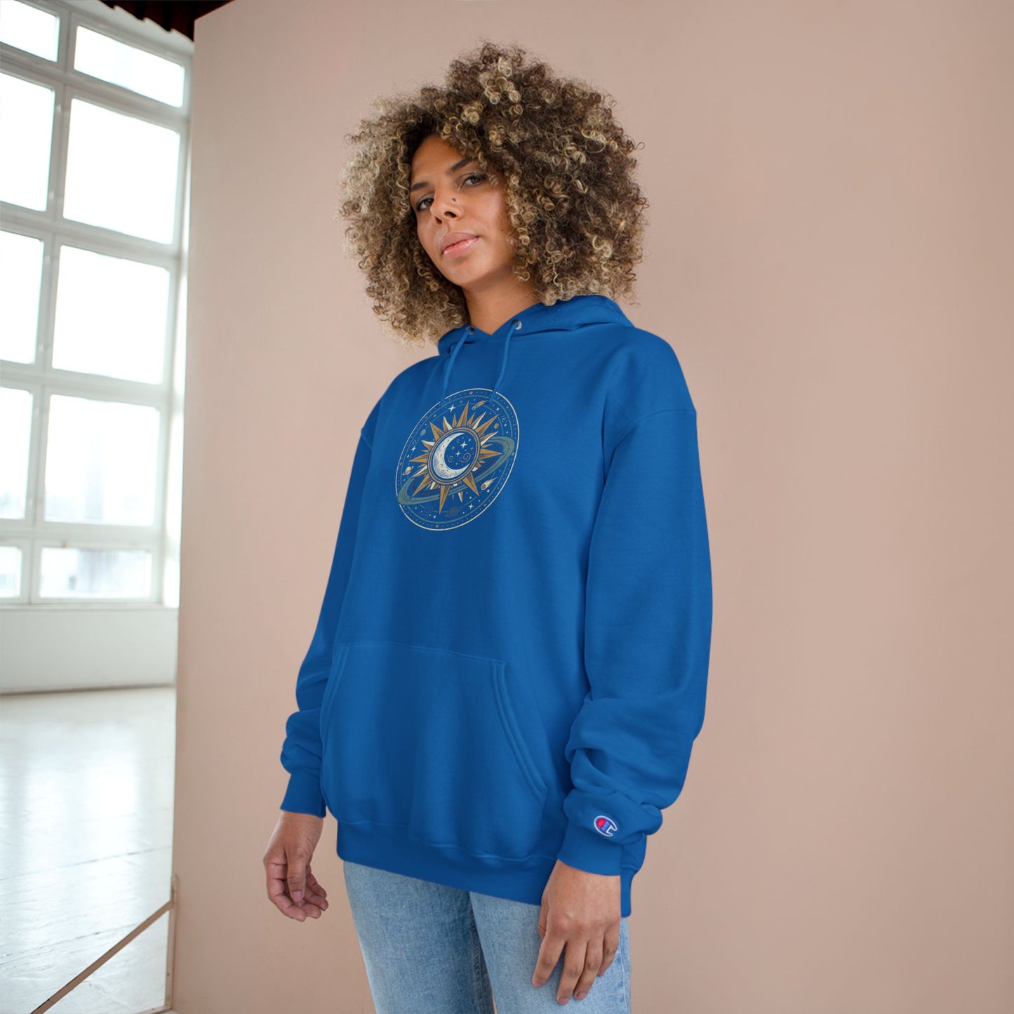 Sun & Moon Hoodie – Celestial Balance Graphic Hoodie | Spiritual Cosmic Aesthetic, Minimal Astrology Hoodie, Unisex Hoodie