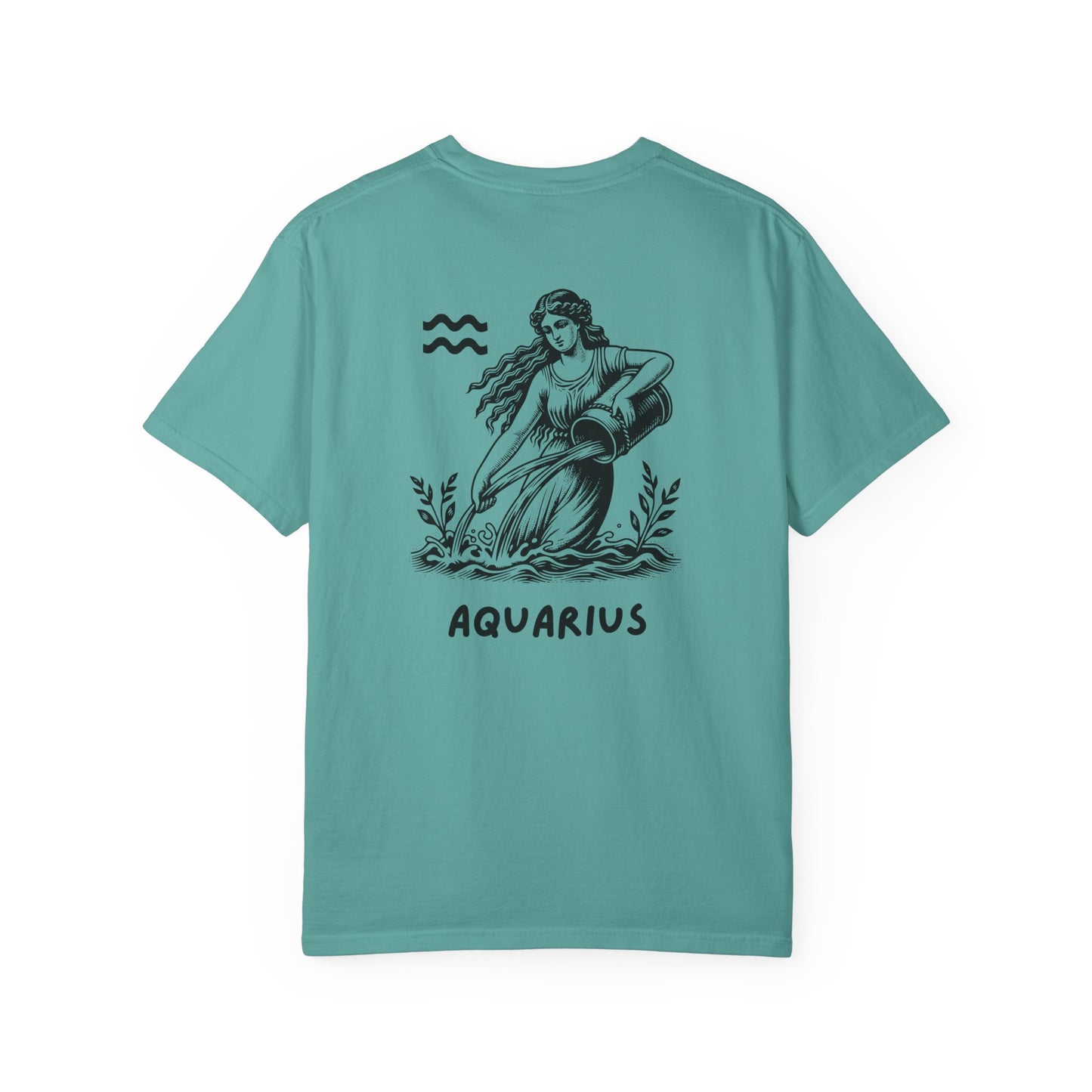 Aquarius Zodiac T-Shirt – Vintage Water Bearer Astrology Tee | Celestial Star Sign Shirt