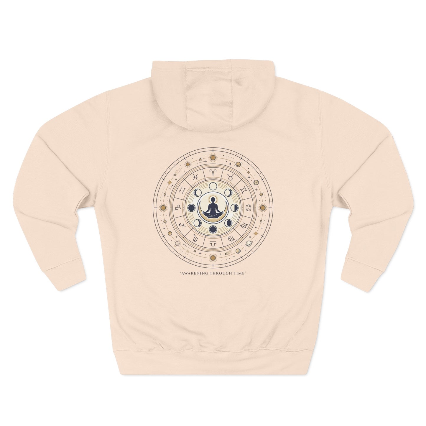 Zodiac Meditation Hoodie – Celestial Birth Chart Mandala Hoodie | Spiritual Astrology Sweatshirt, Unisex Hoodie
