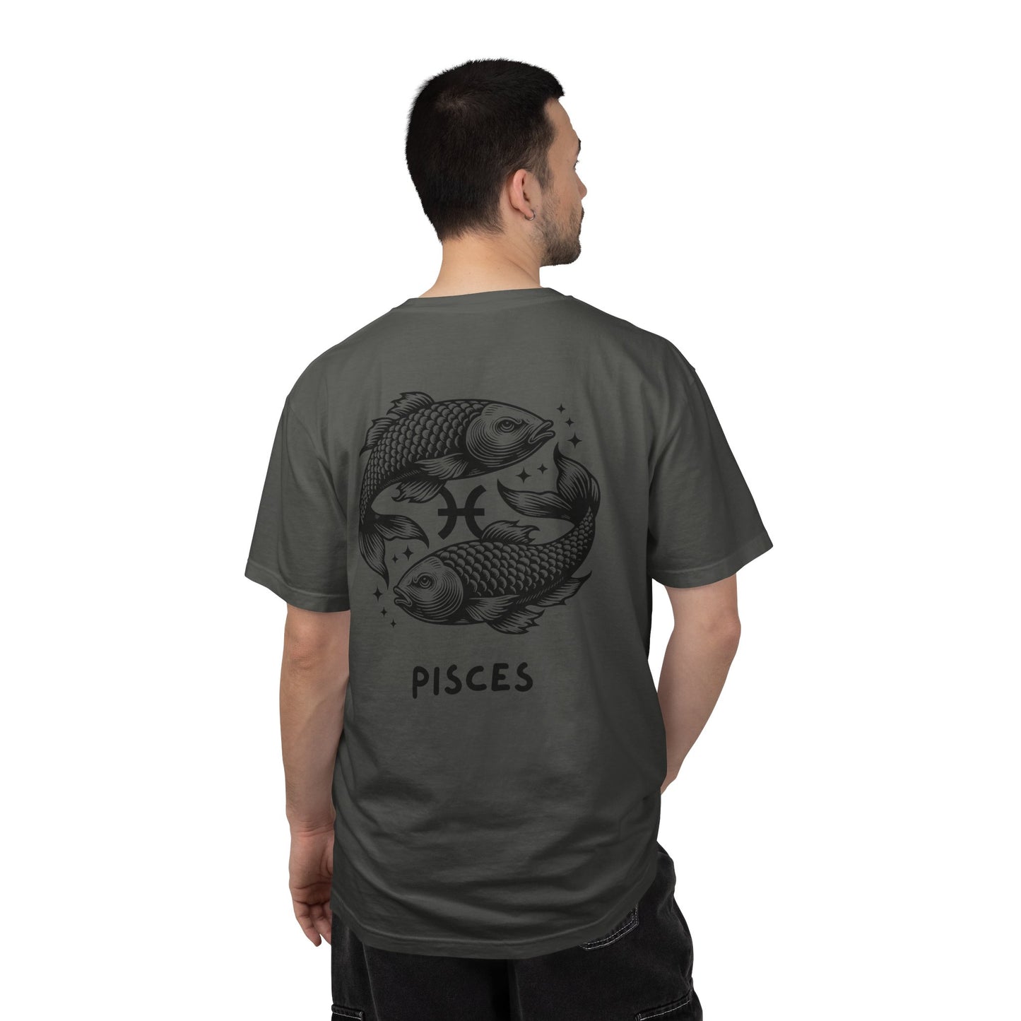 Pisces Zodiac T-Shirt – Pisces Fish Astrology Graphic Tee | Celestial Star Sign Shirt