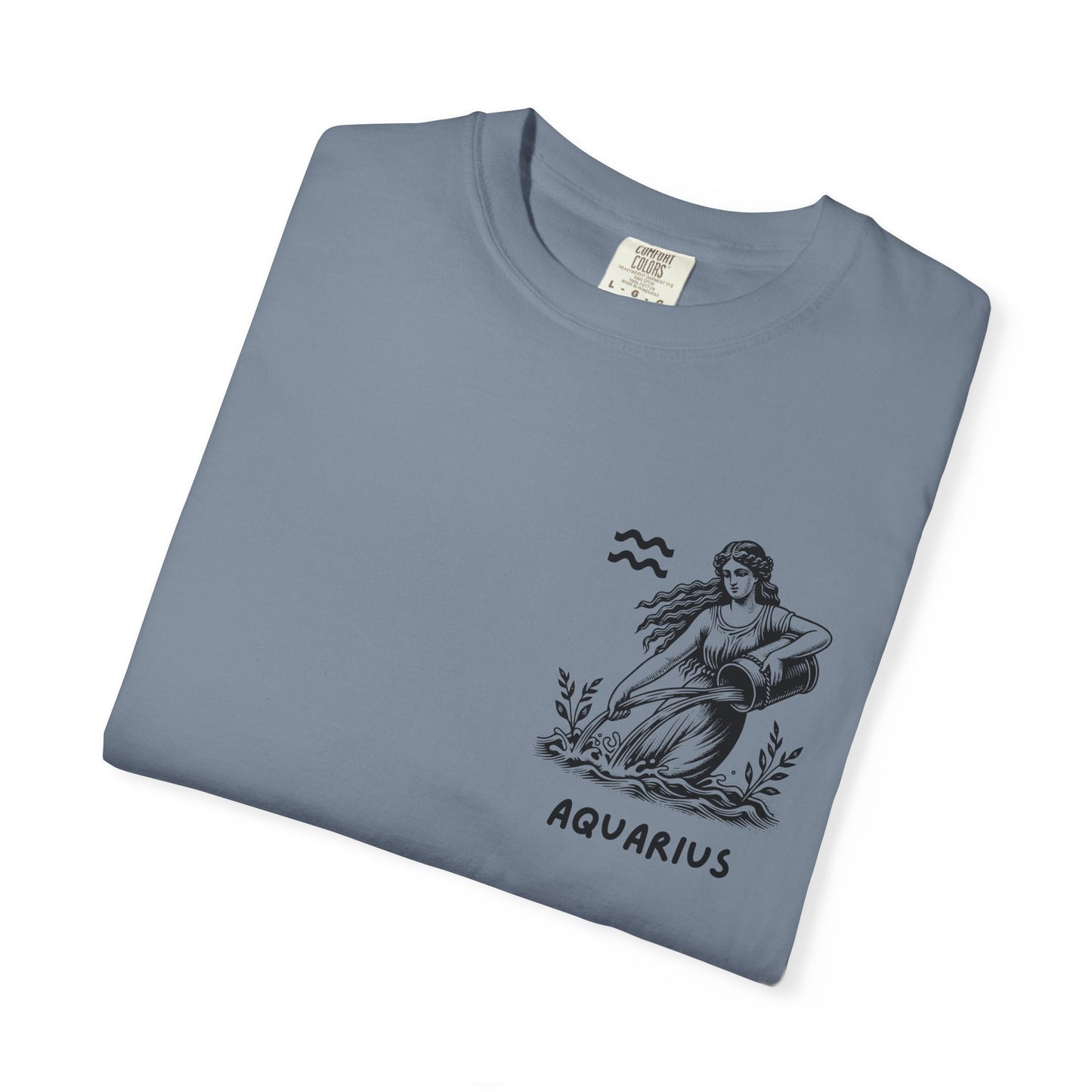 Aquarius Zodiac T-Shirt – Vintage Water Bearer Astrology Tee | Celestial Star Sign Shirt