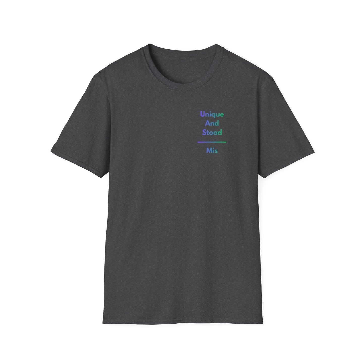 Unique And Misunderstood T-Shirt – Minimal Inspirational Graphic Tee | Thoughtful Statement Shirt
