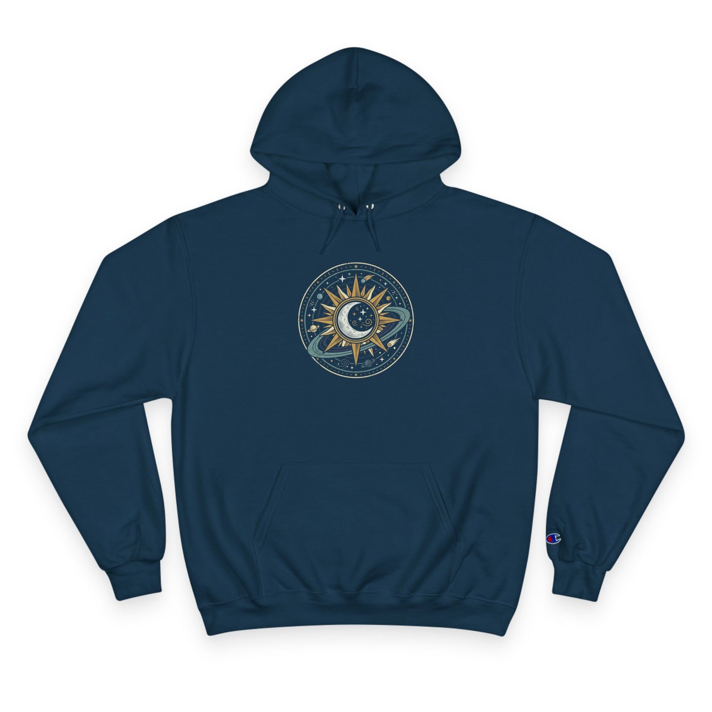 Sun & Moon Hoodie – Celestial Balance Graphic Hoodie | Spiritual Cosmic Aesthetic, Minimal Astrology Hoodie, Unisex Hoodie