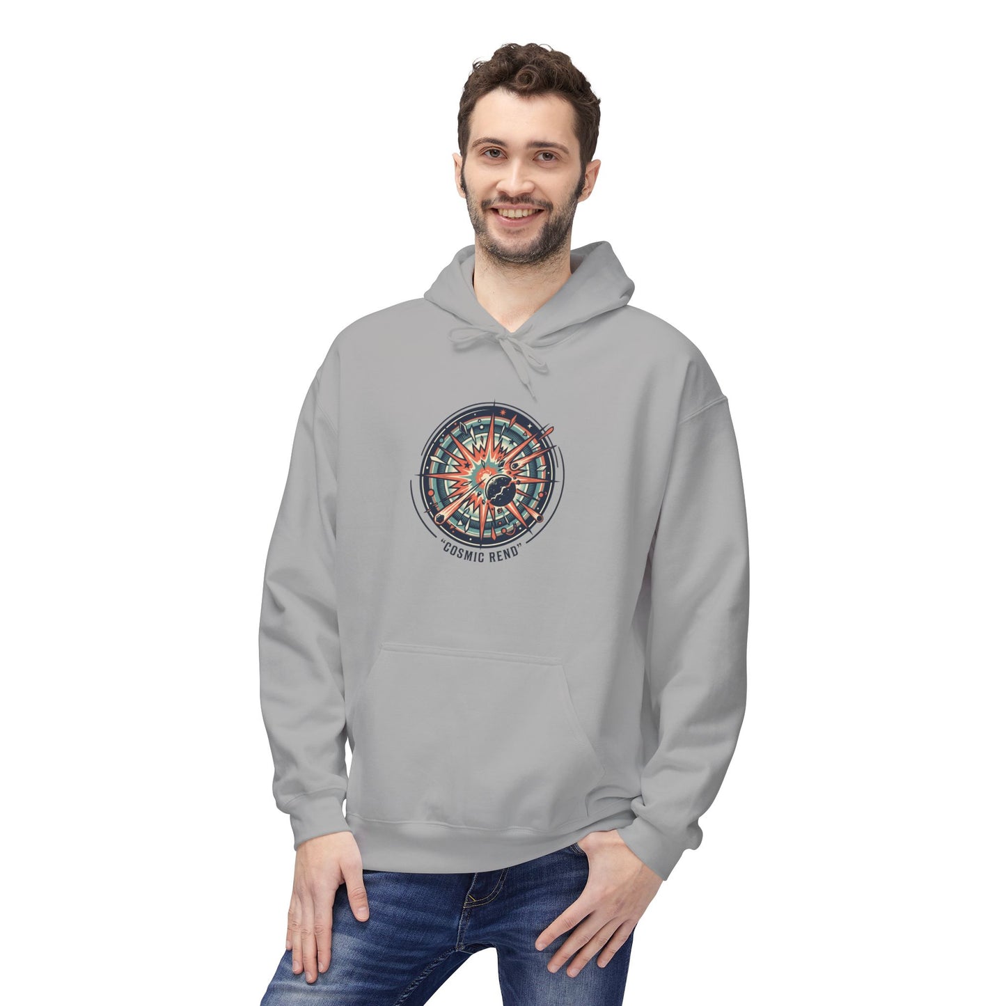 Cosmic Compass Hoodie – Retro Space Navigation Graphic Hoodie | Celestial Streetwear, Vintage Space Aesthetic, Unisex Hoodie
