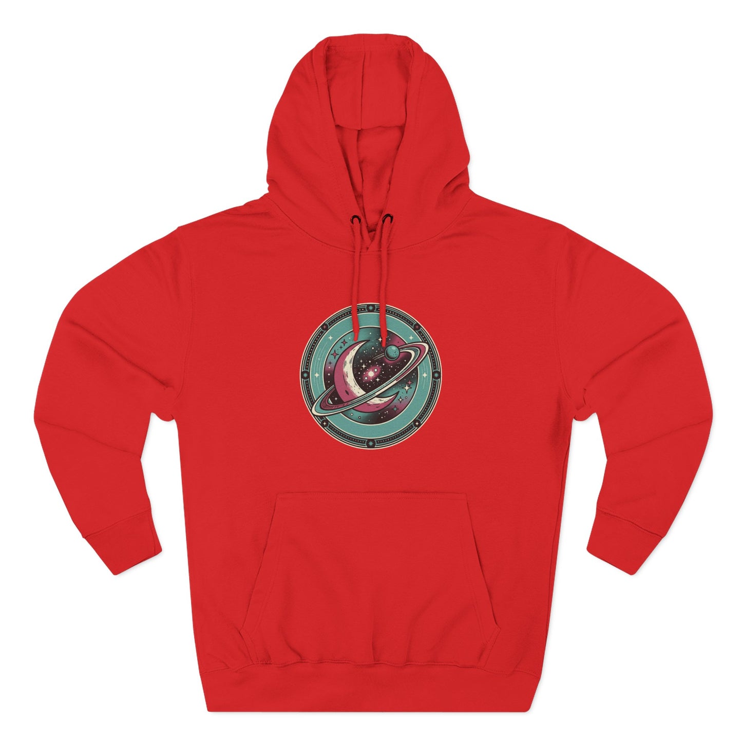 Saturn Planet Hoodie – Retro Space Ring Graphic Hoodie | Minimal Cosmic Aesthetic, Astronomy Hoodie, Unisex Hoodie