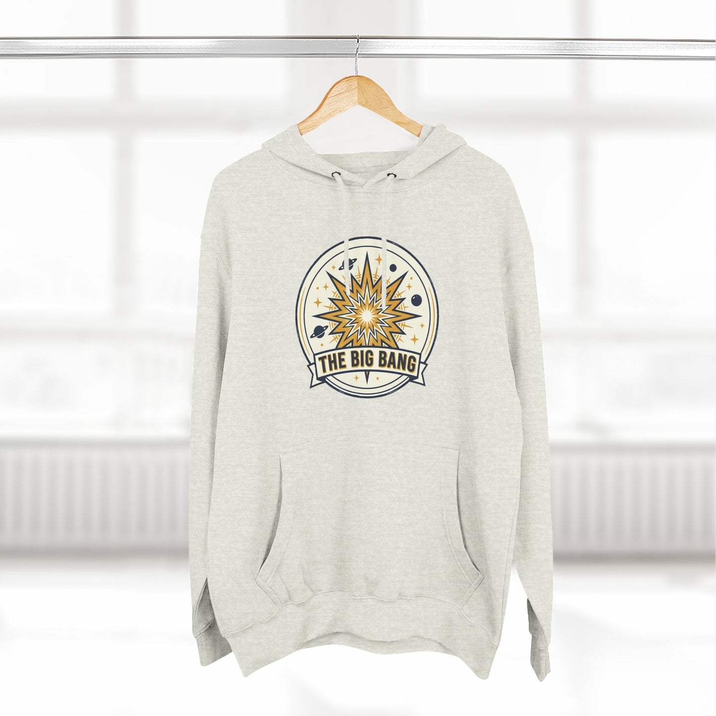 Big Bang Hoodie – Retro Starburst Universe Graphic Hoodie | Astronomy Science Hoodie, Cosmic Streetwear, Unisex Hoodie