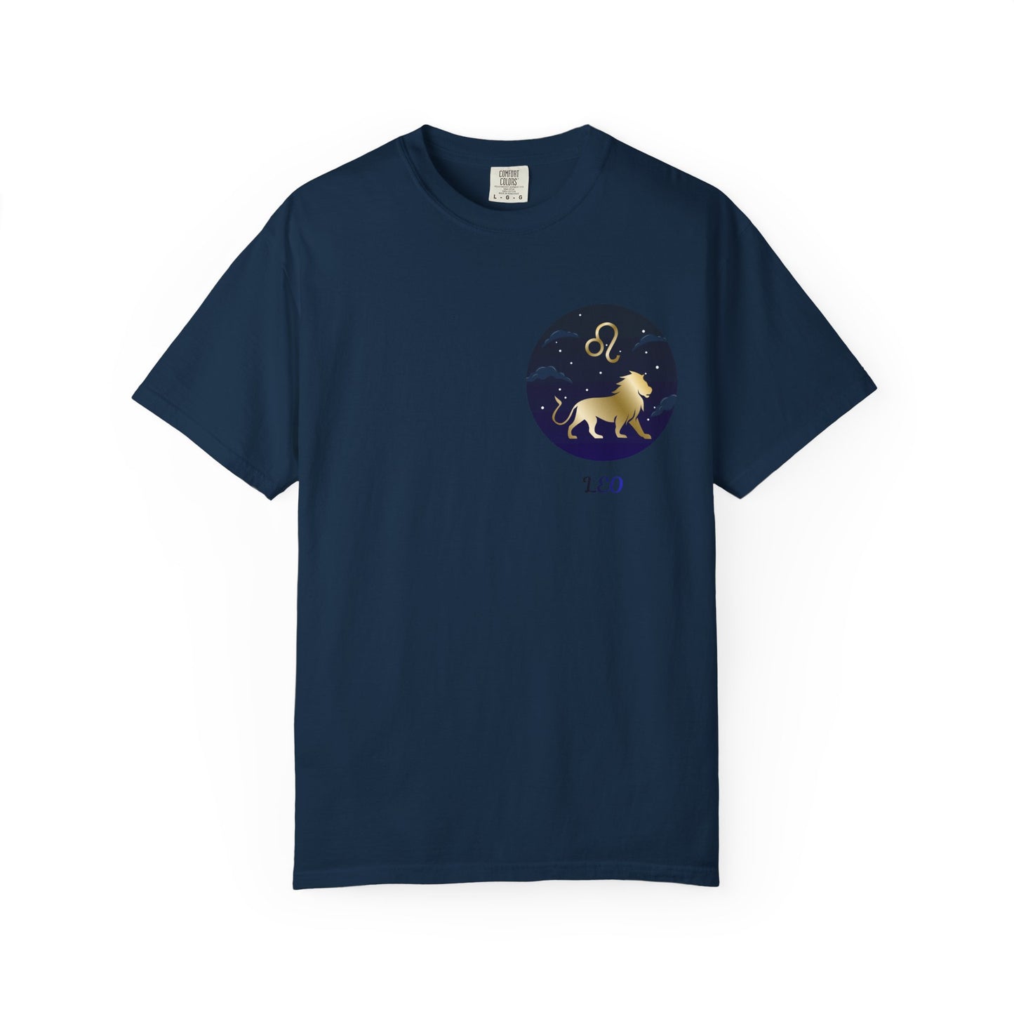 Leo Zodiac T-Shirt – Gold Lion Constellation Graphic Tee | Celestial Astrology Shirt